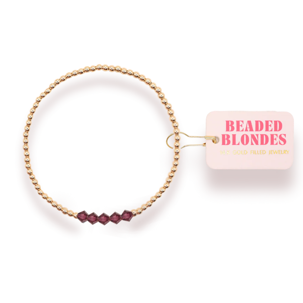 Plum Purple Kim Bracelet