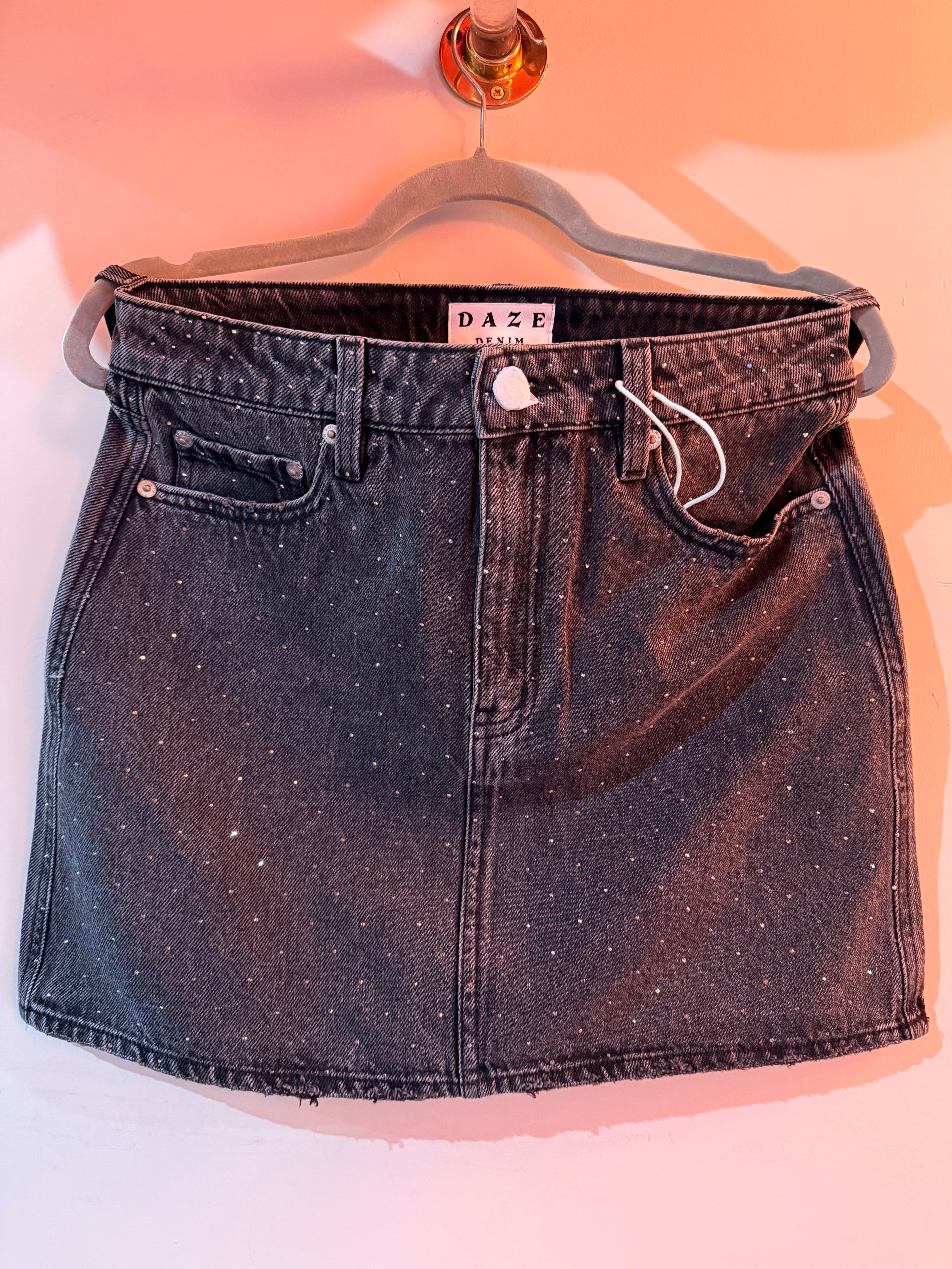 Sarlit Night Mini Skirt High Waisted