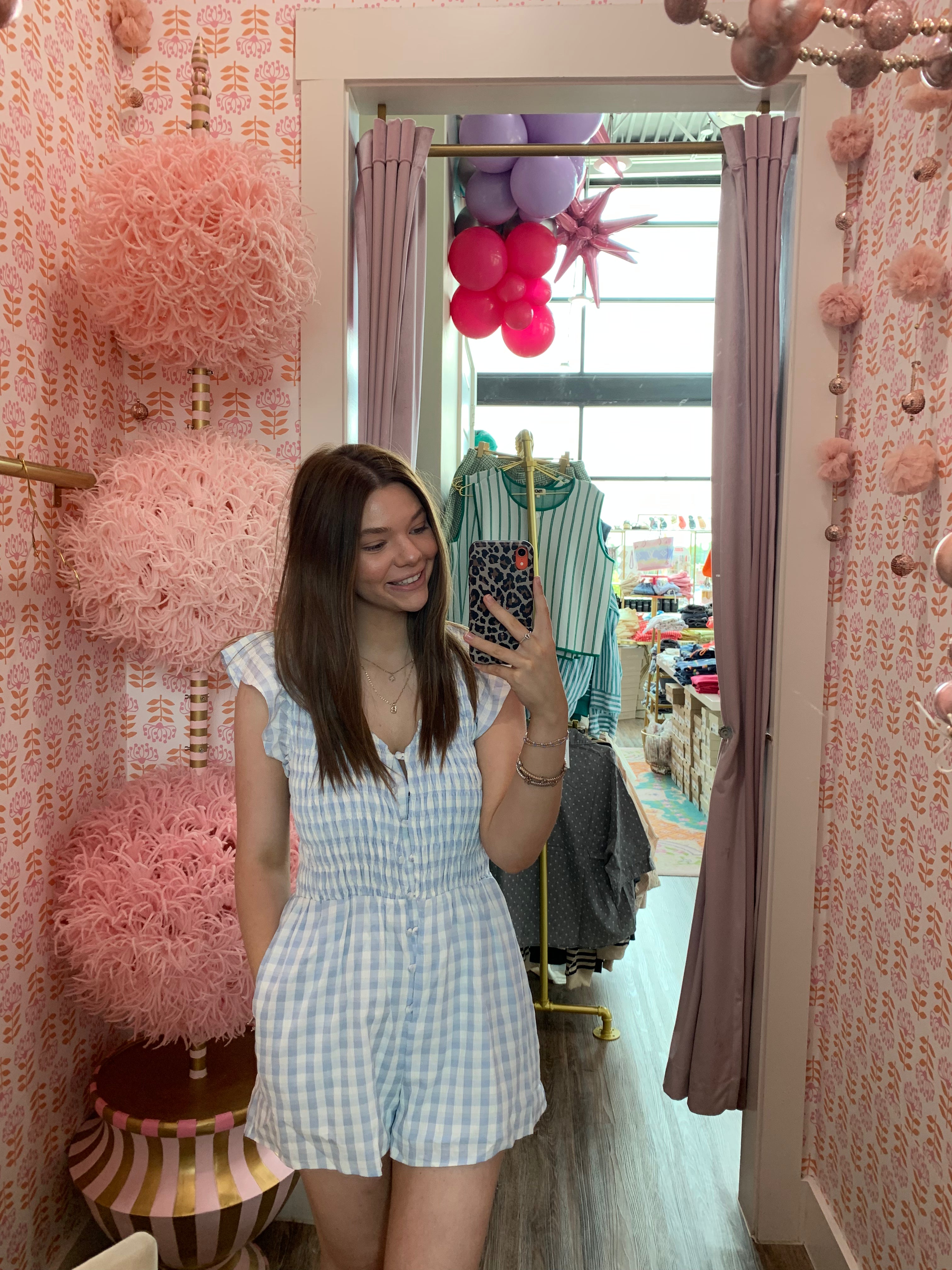 Starlet Gingham Romper