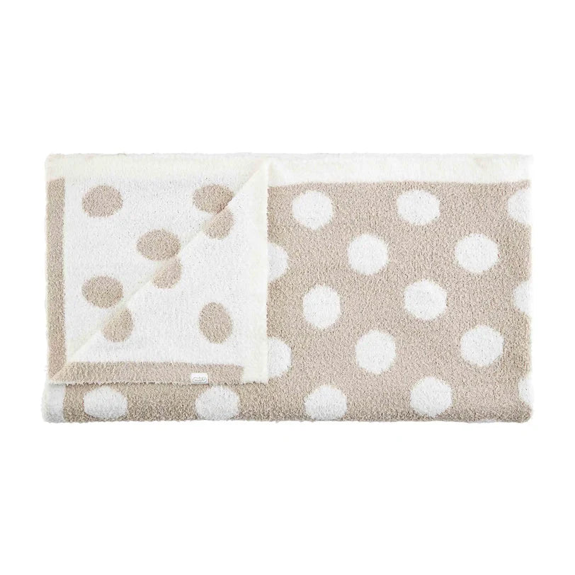 Polka Dot Chenille Blanket