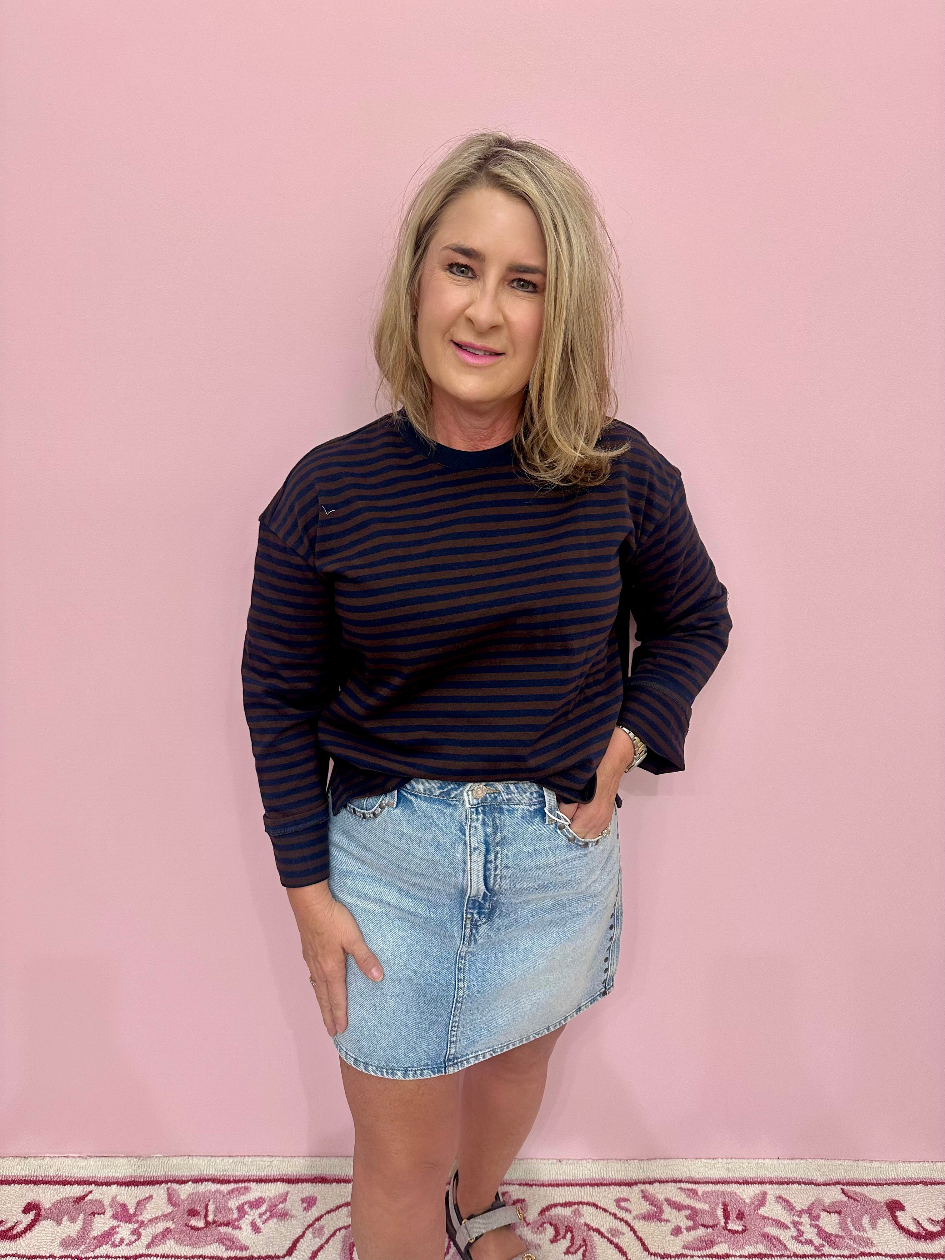 Stash High Rise Mini Skirt In Lets Dance