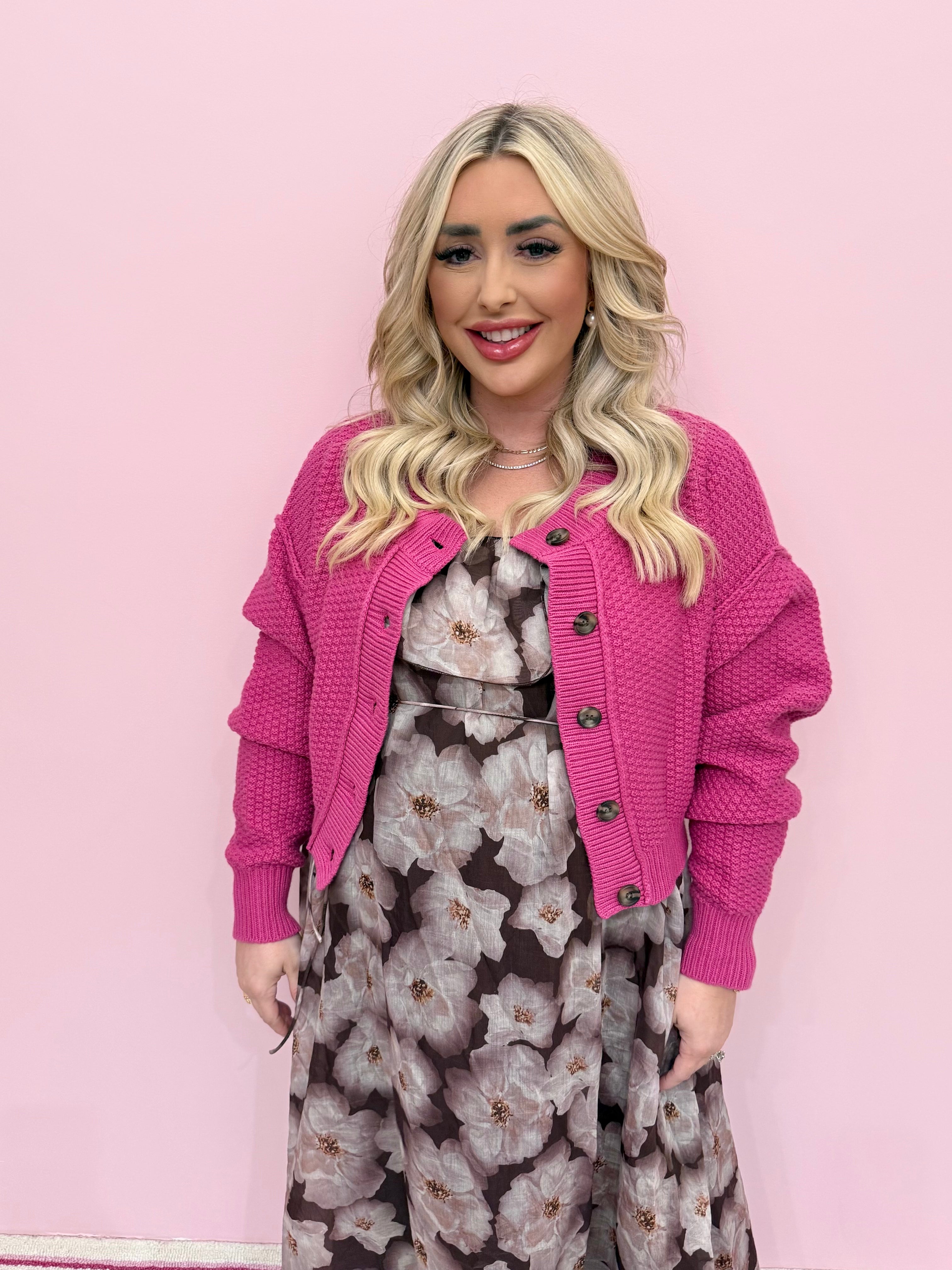 Lila Cardigan- Plumdrop