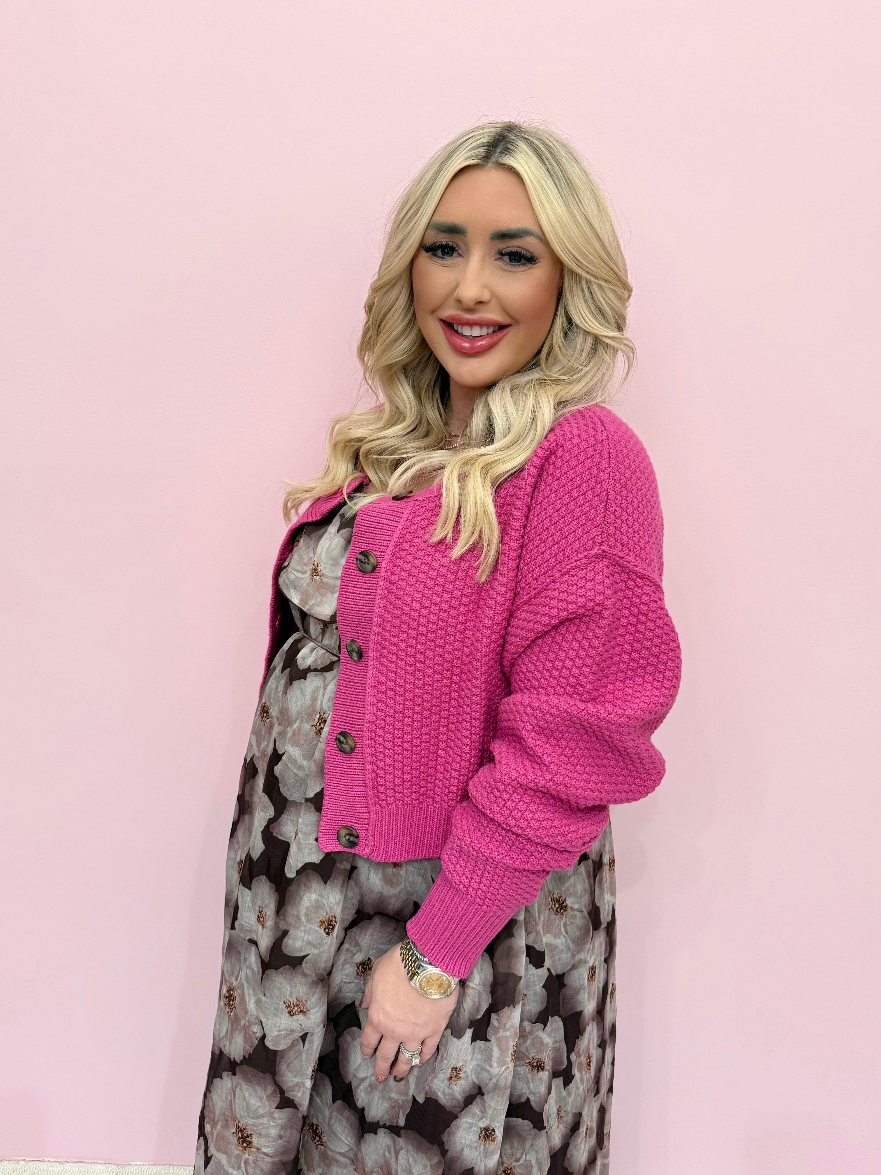 Lila Cardigan- Plumdrop