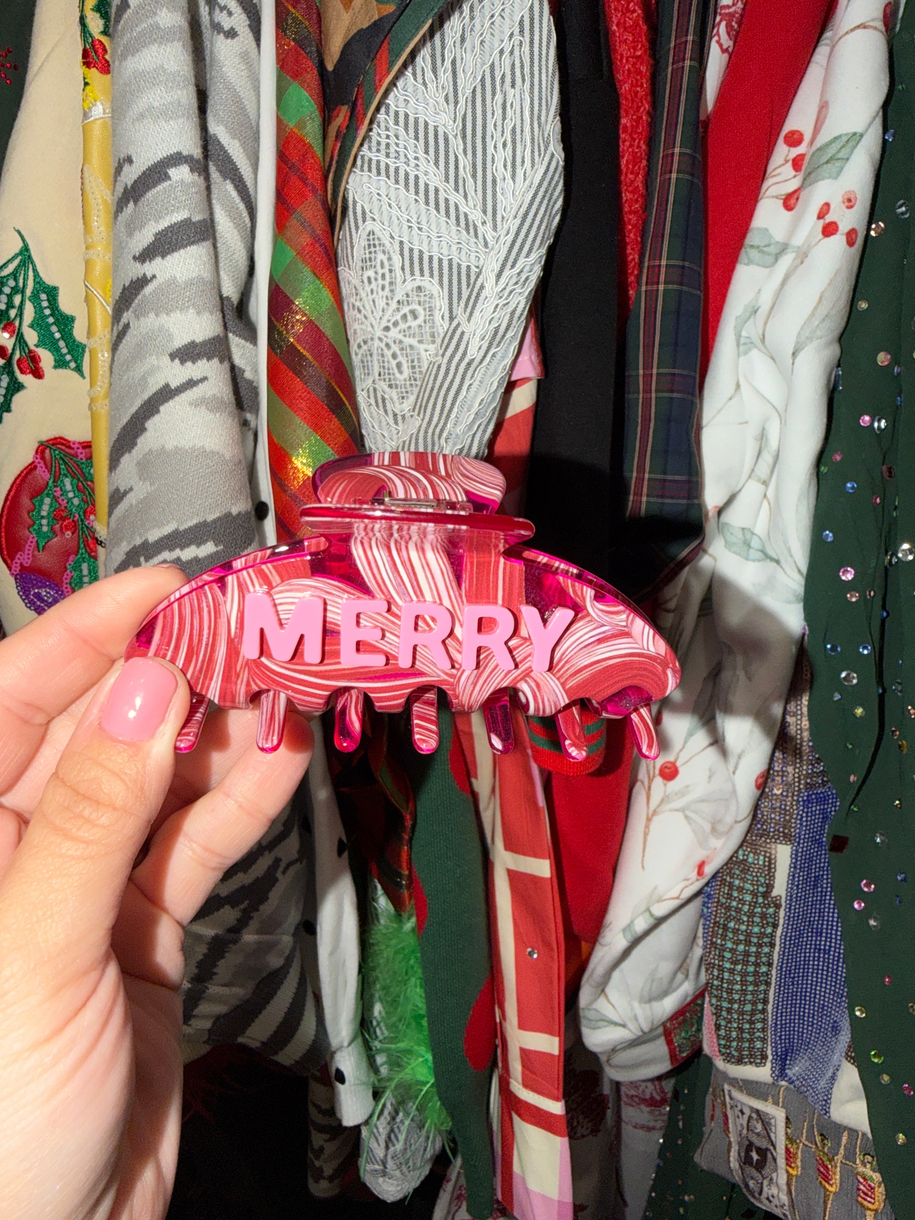 Christmas Claw Clips