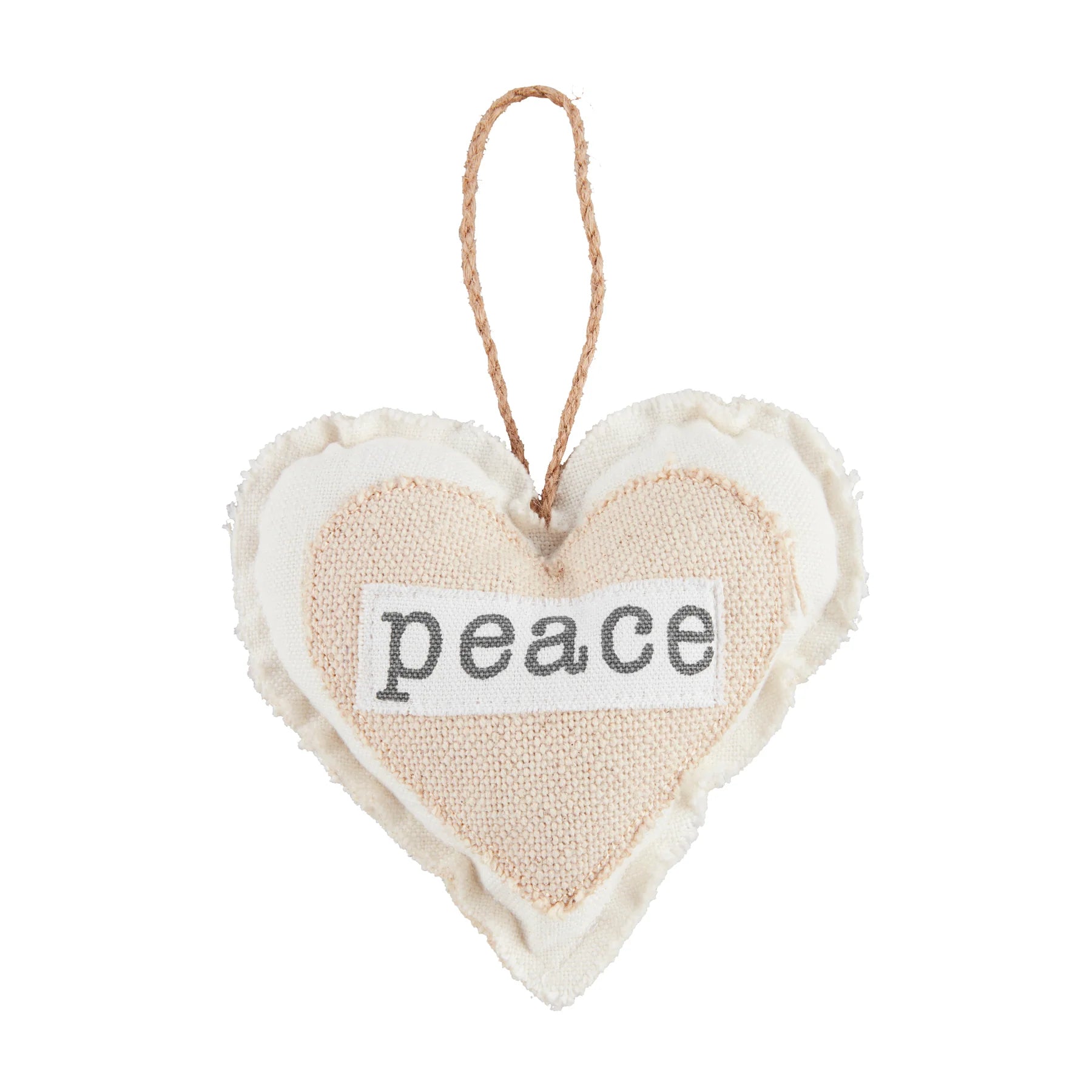 Holiday Plush Ornament Peace