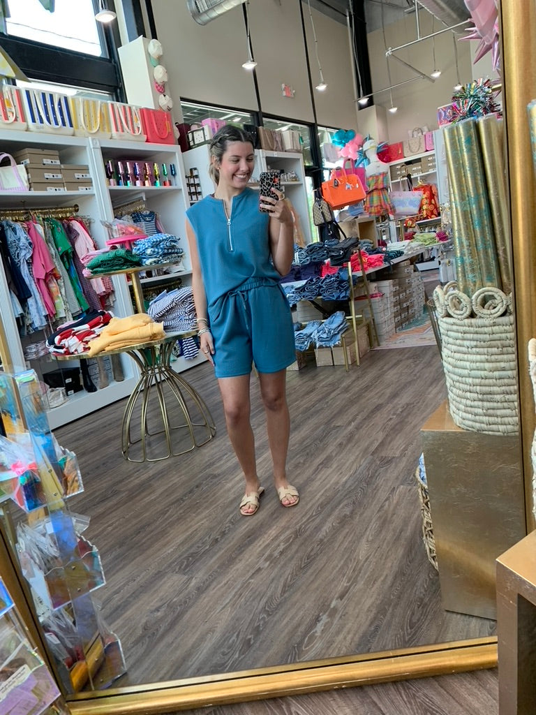 Rumer Long Short 6.5 - Mallard Blue