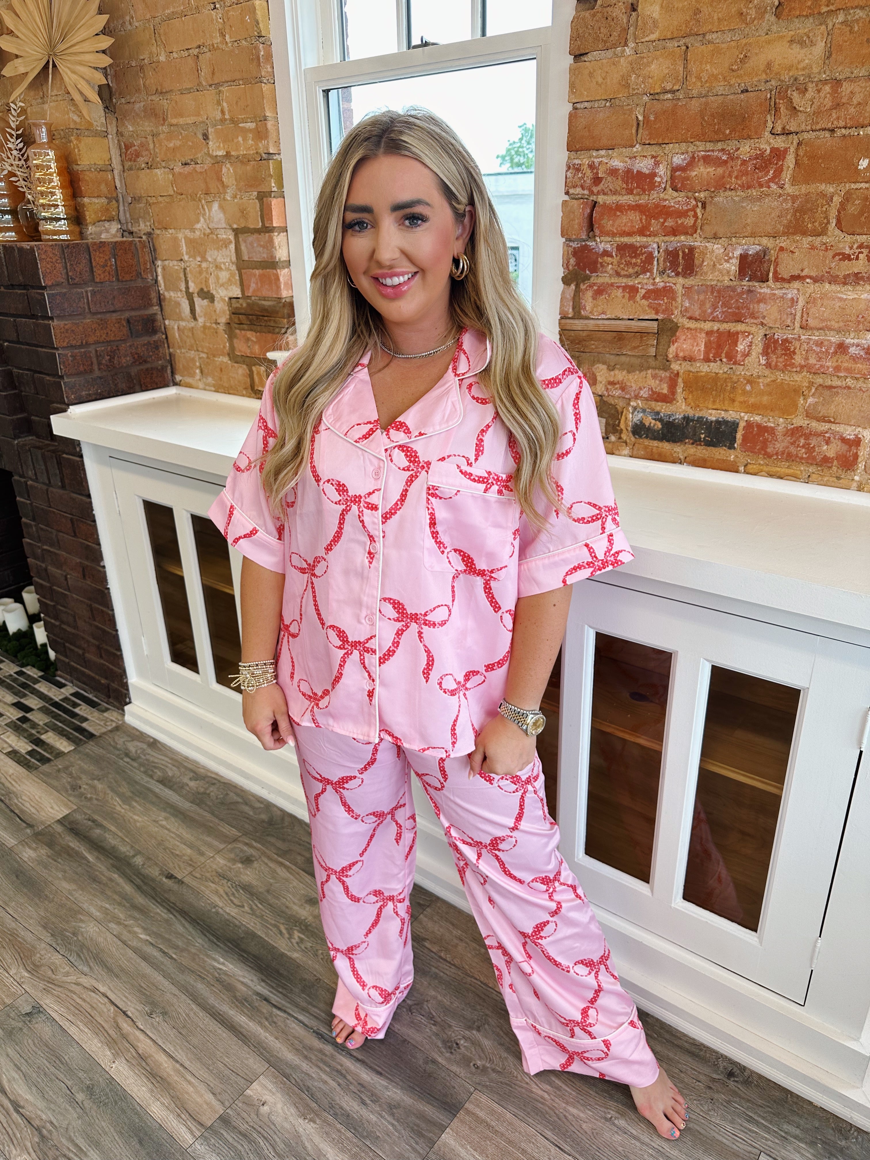 Emma Ribbon Pajama Set