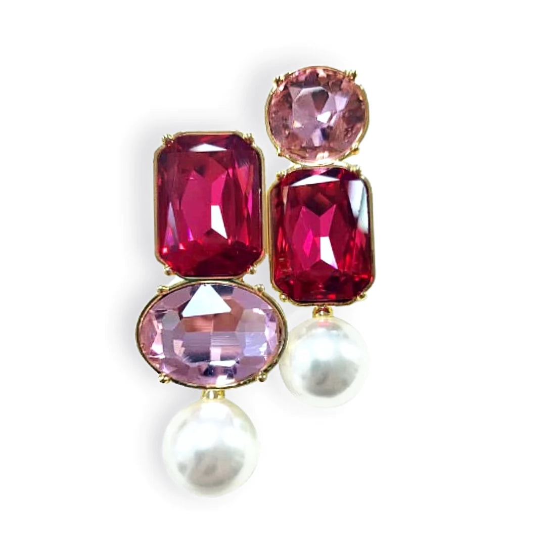 Jewel & Pearl Earrings