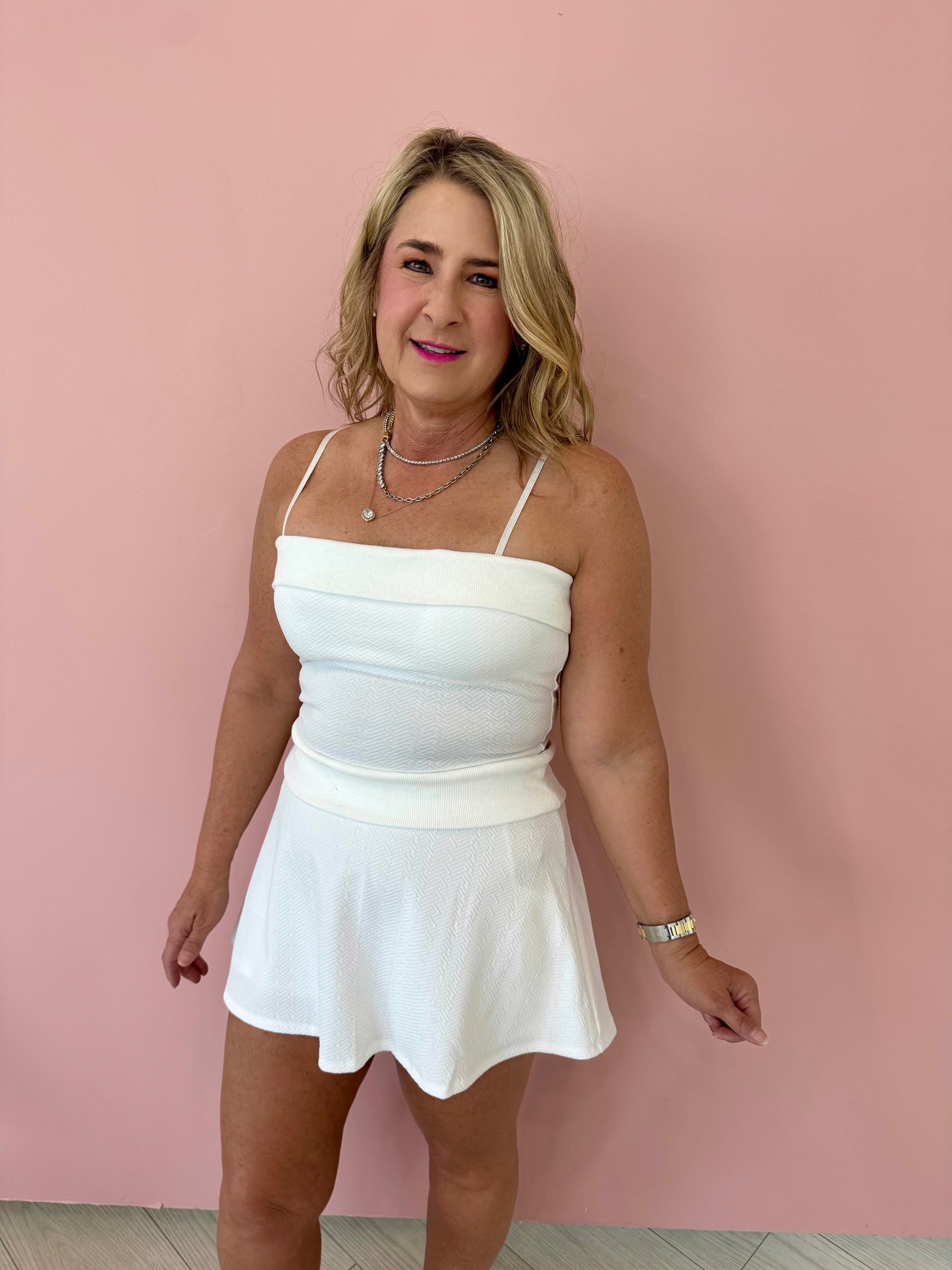 Fold Over Neckline Tank