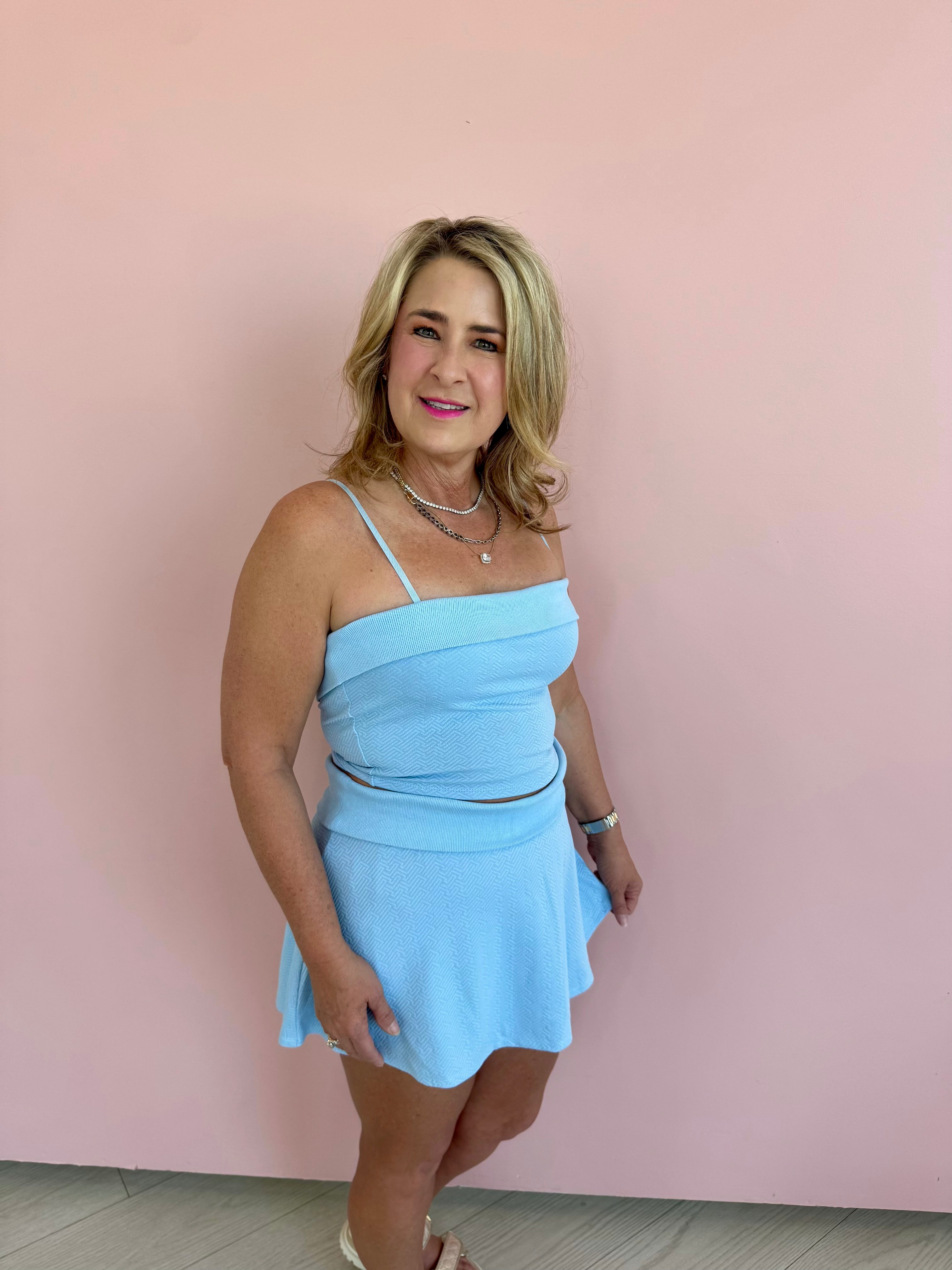 Fold Over Knit Skirt