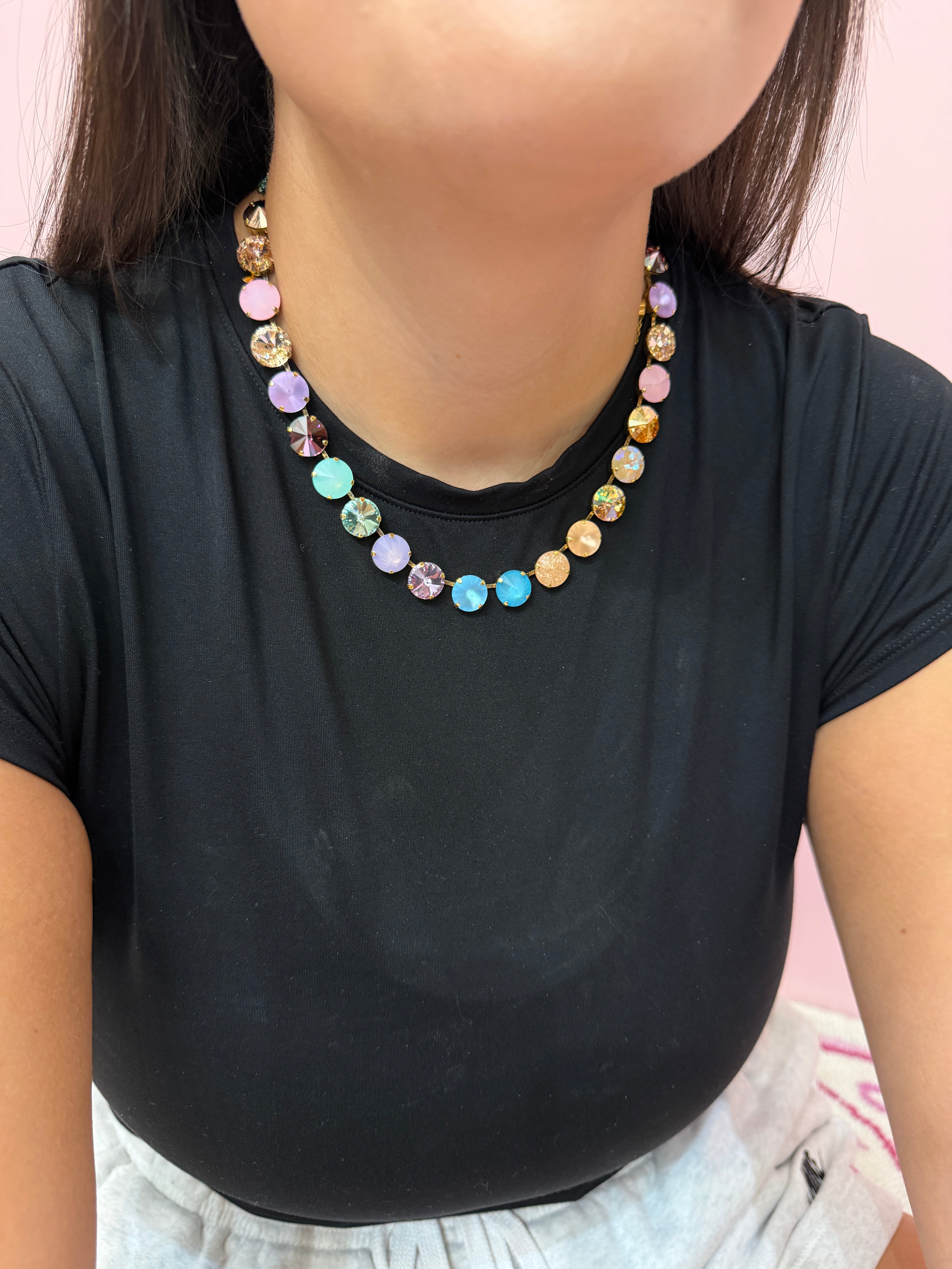 The Sofia necklace in fairy dust-Tova