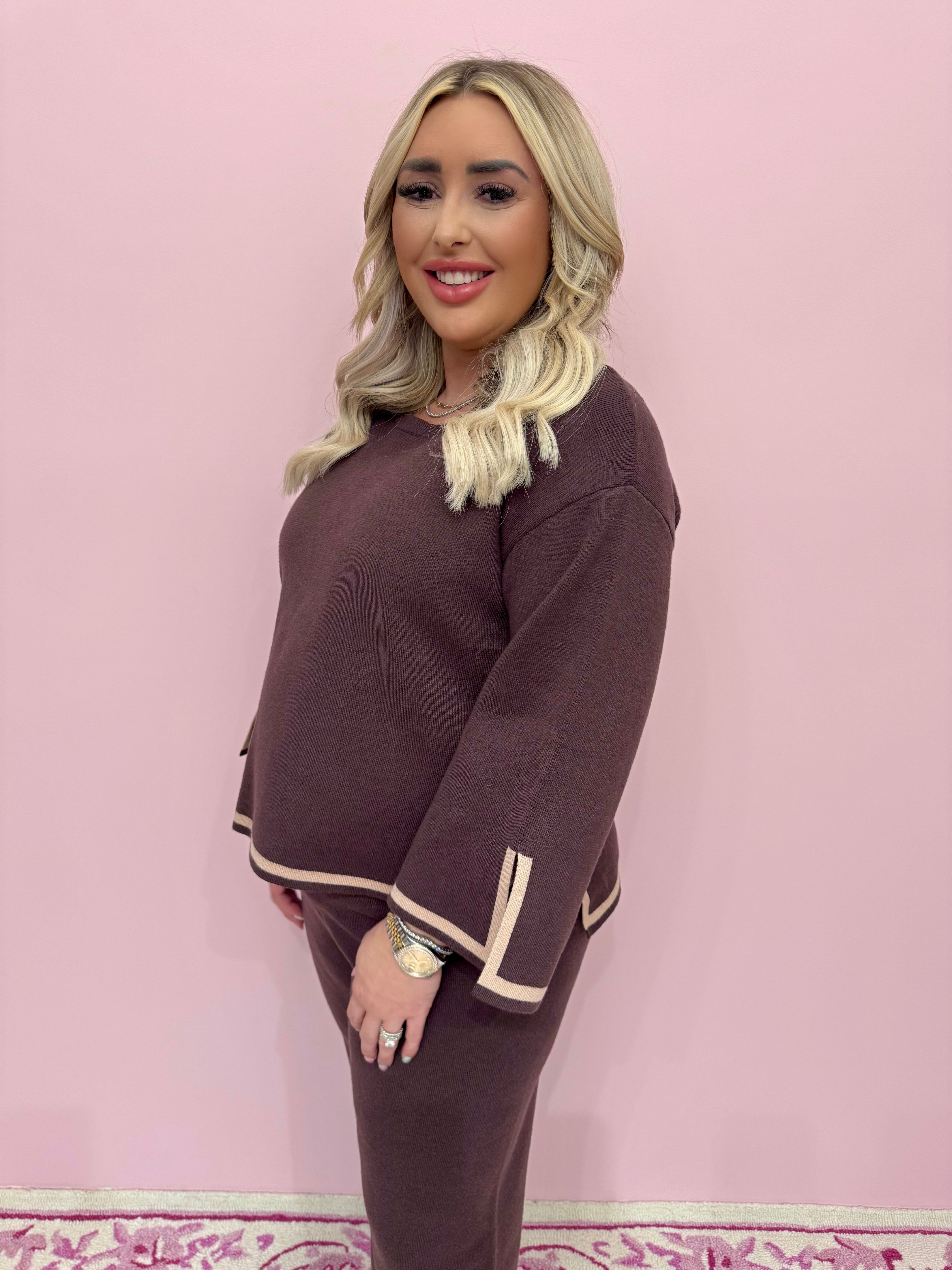 Striped Bottom Sweater Pants