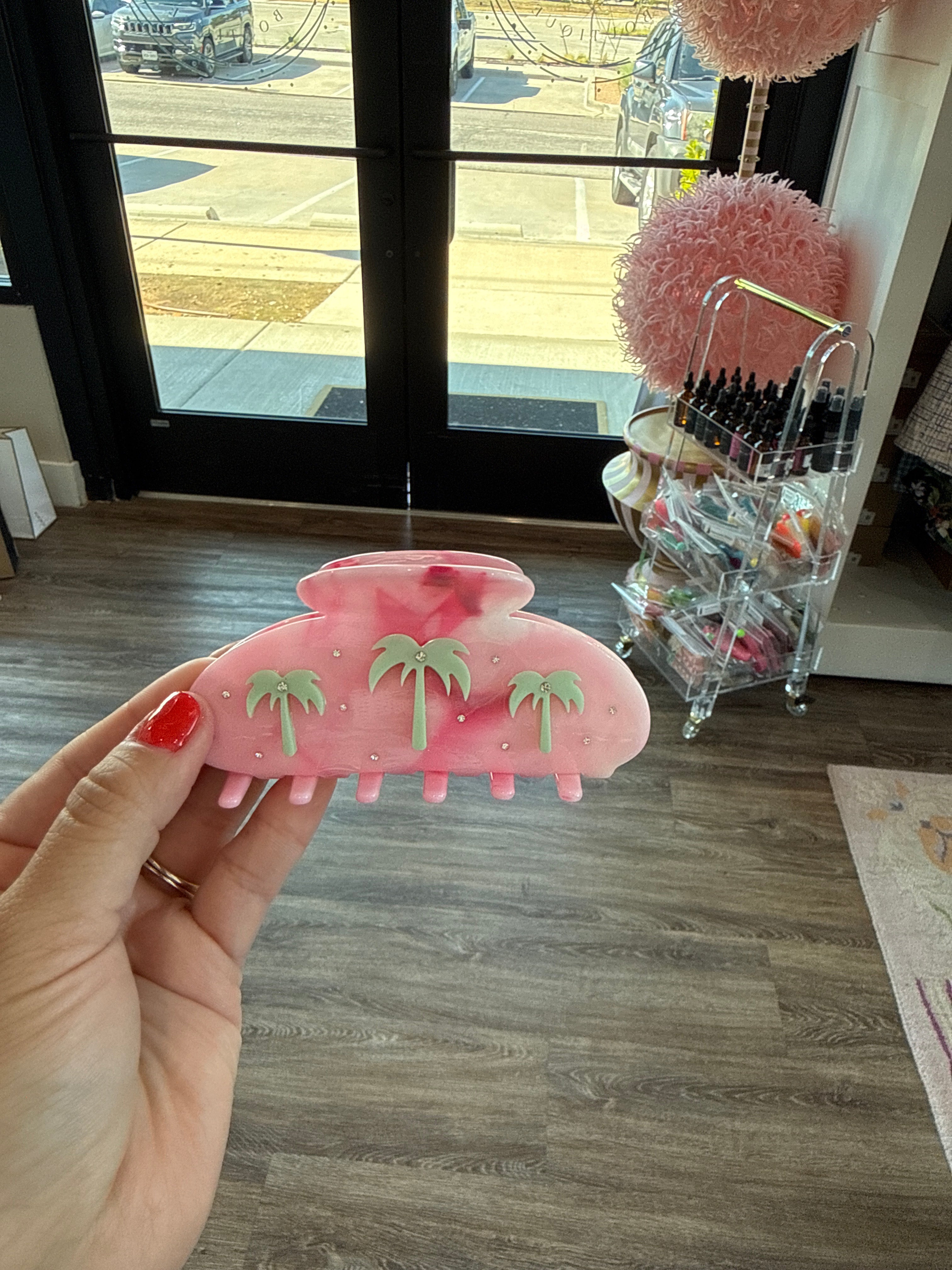 Palm Tree Hair Clip