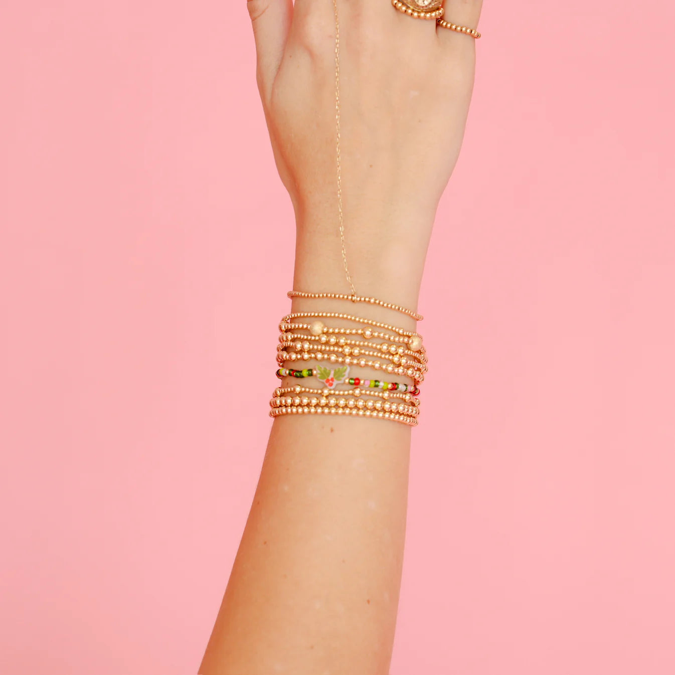 Holly Sprinkle Bracelet - Beaded Blondes