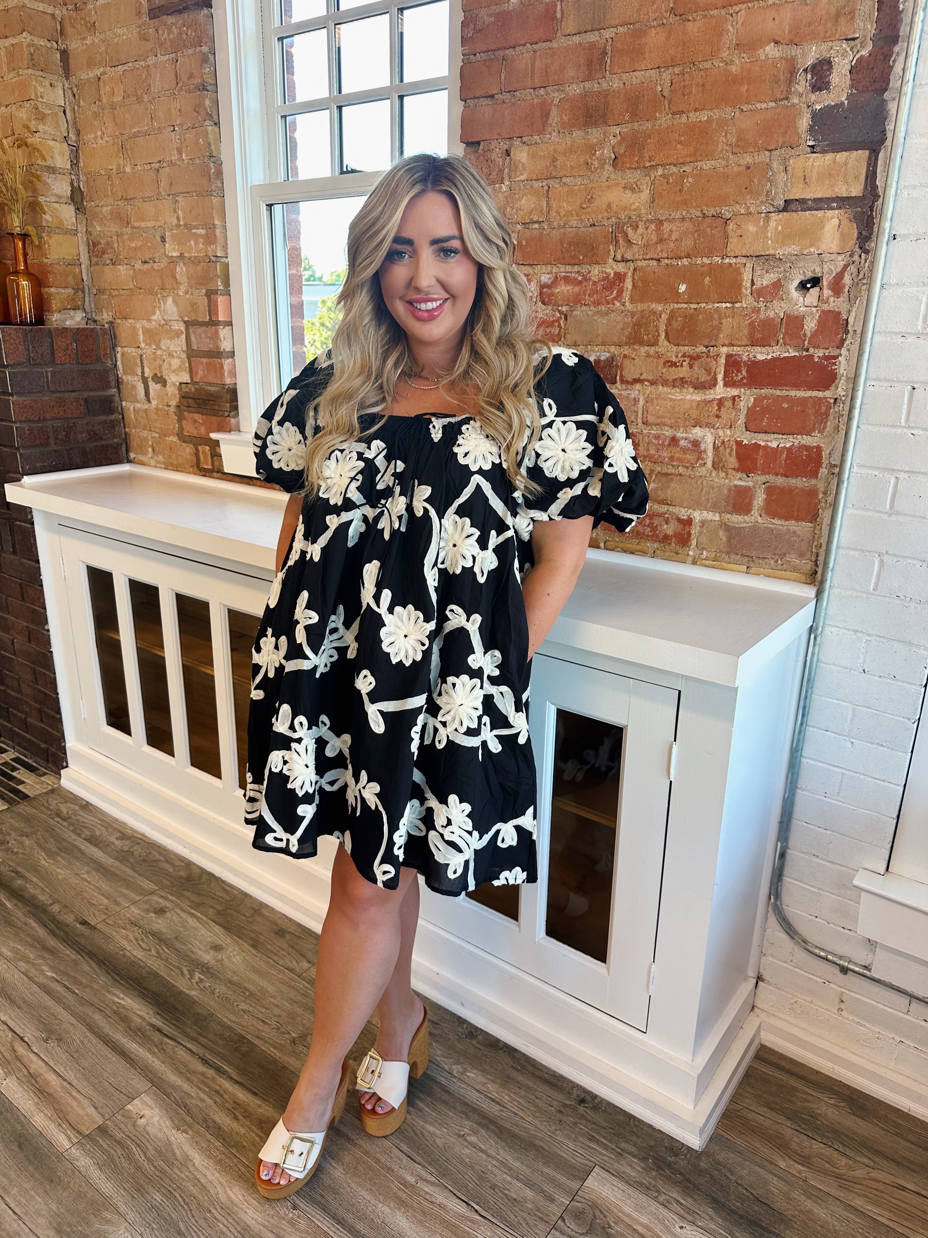 Maddy Dress Black Floral