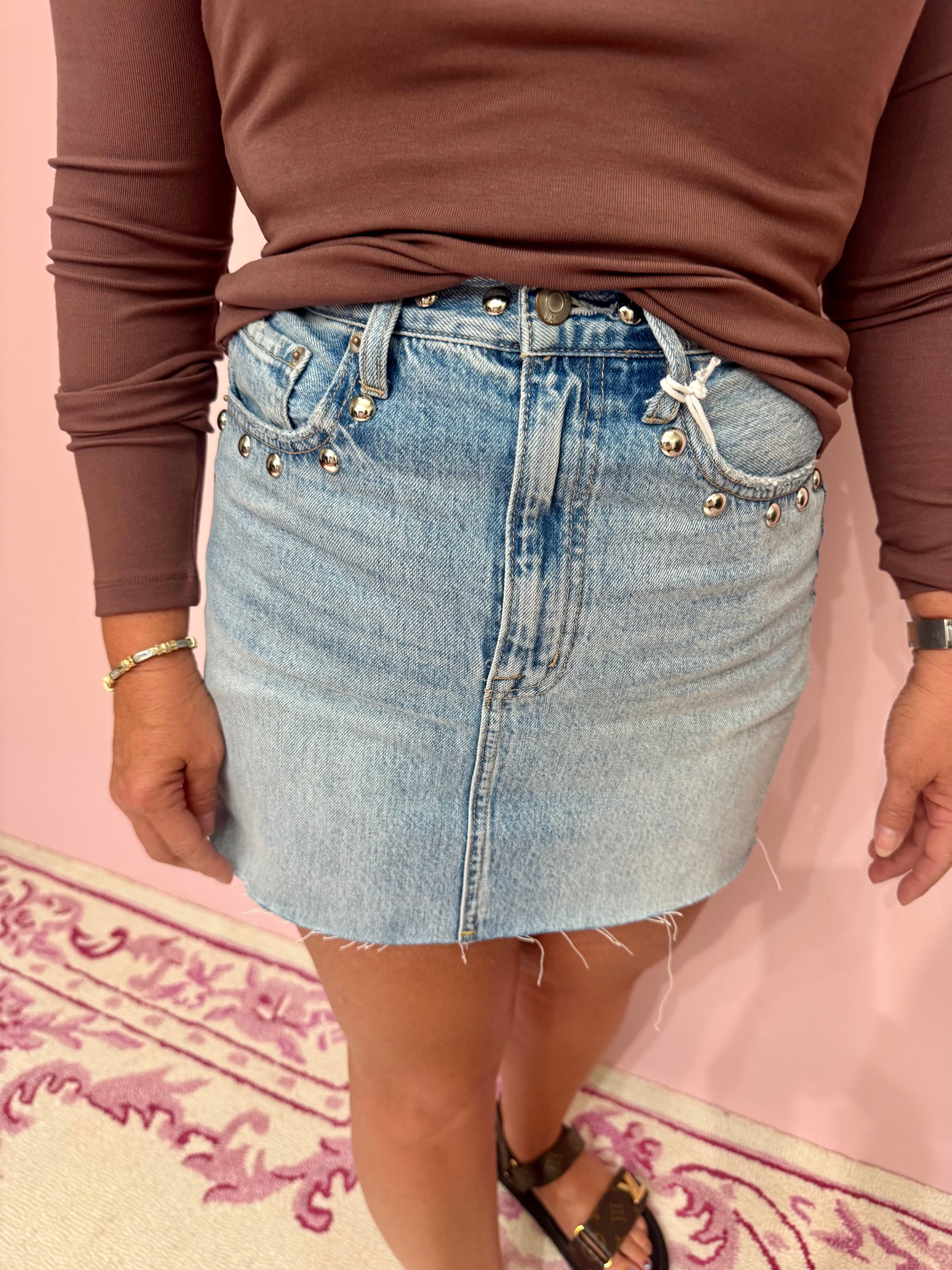 Skye High Rise Mini Skirt