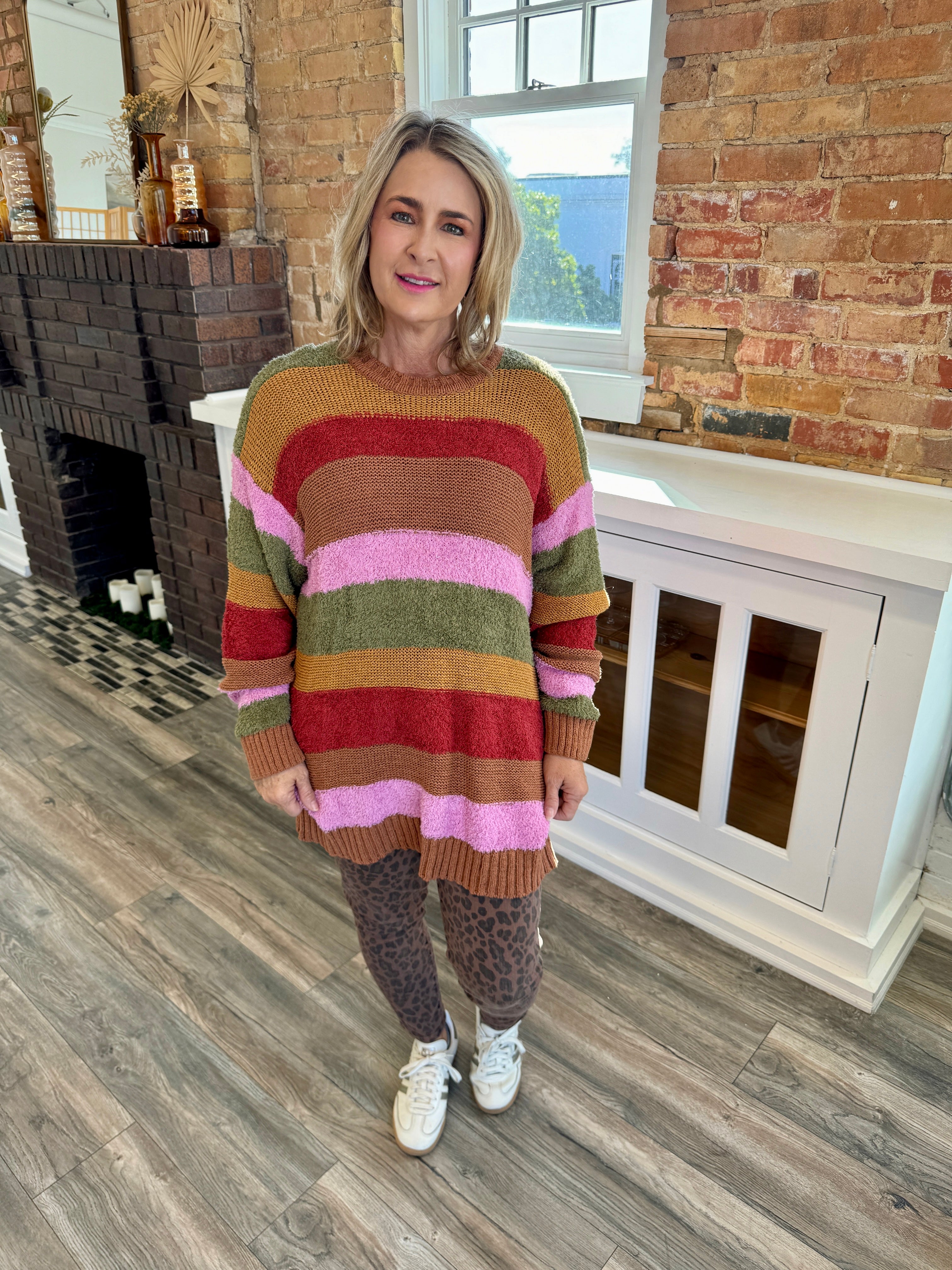 Chilly Sweater Hutch Multi Stripe Knit