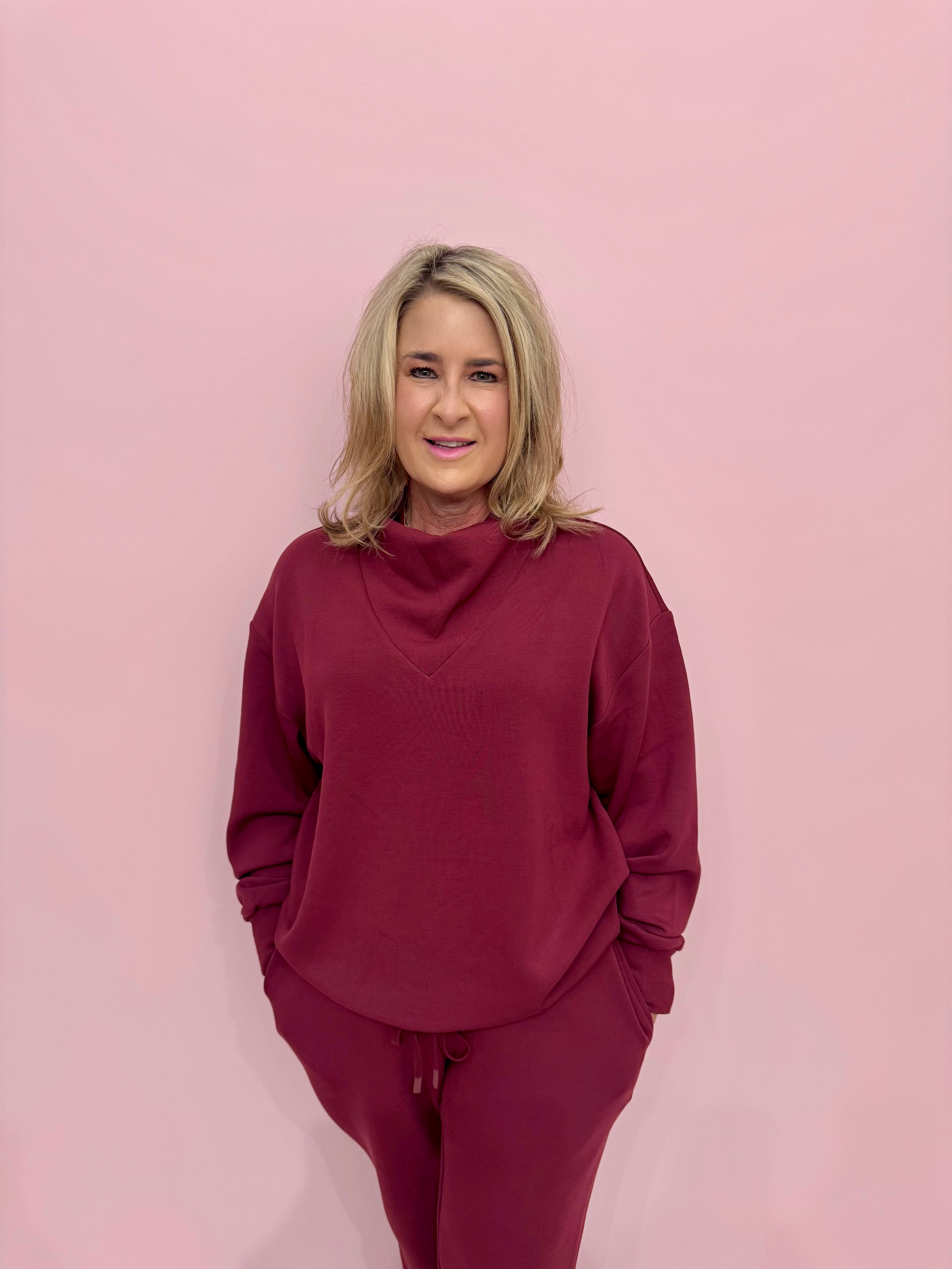 Betsy Sweat New Maroon