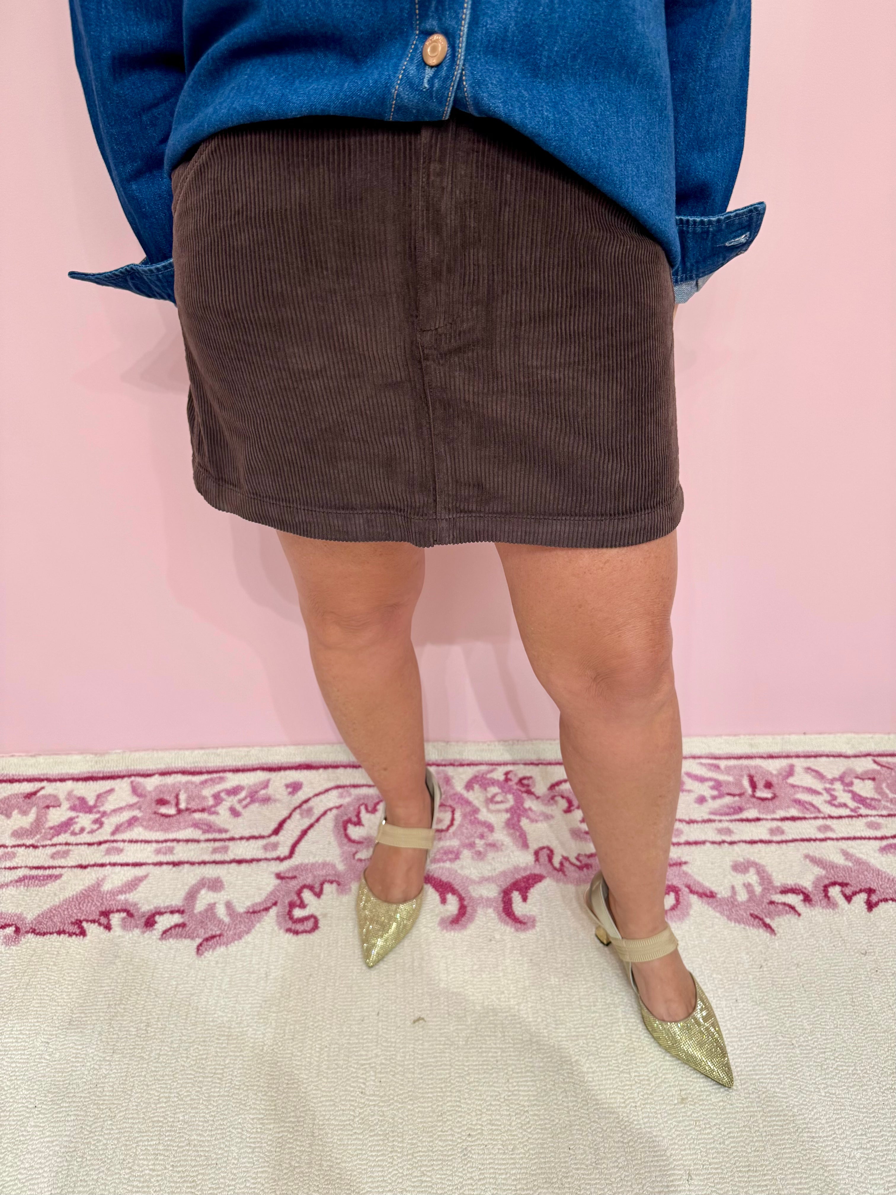 Uma High Rise Mini Skirt