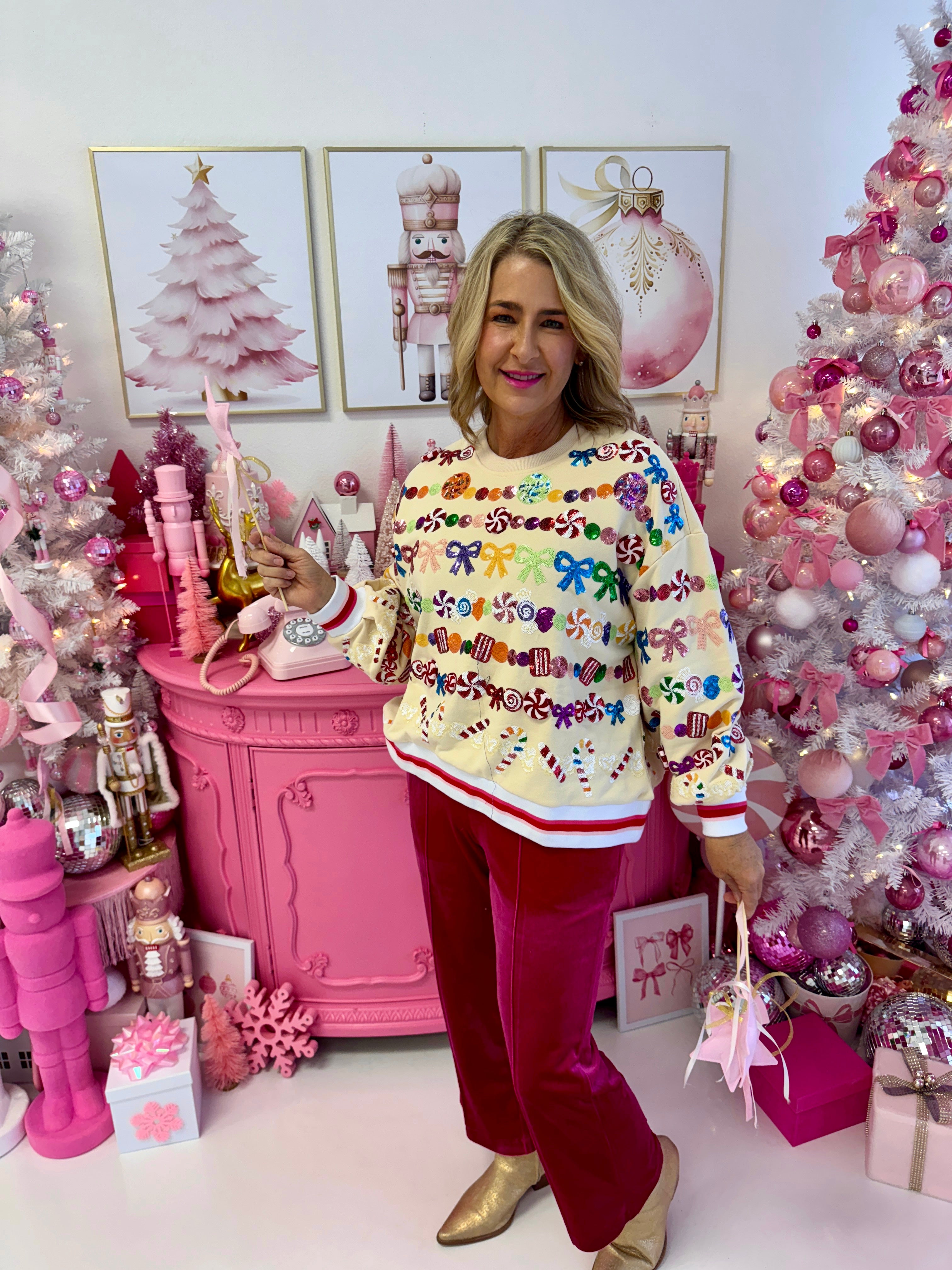 Candy Garland Sweatshirt