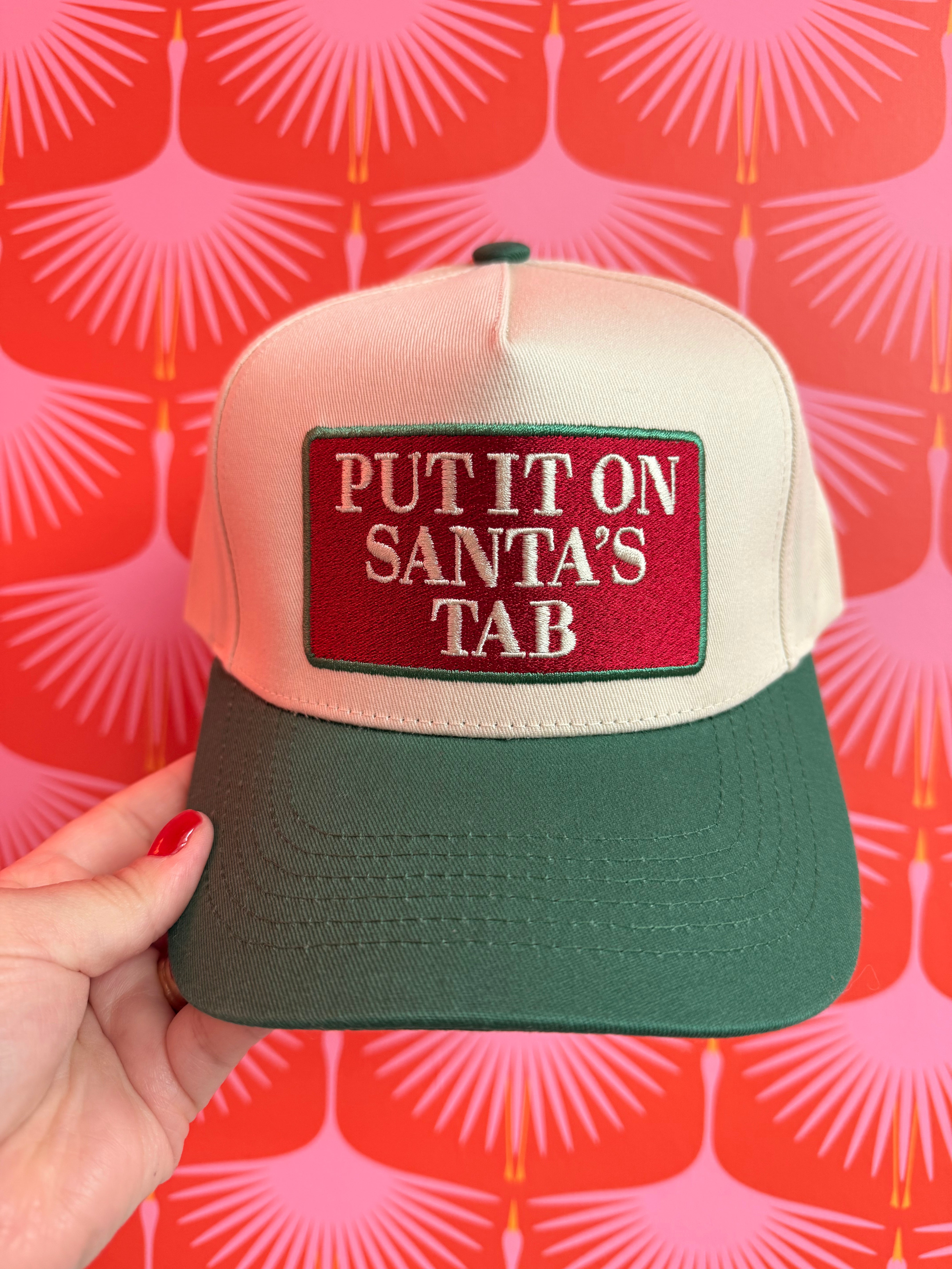 Put It On Santa's Tab Canvas Cap