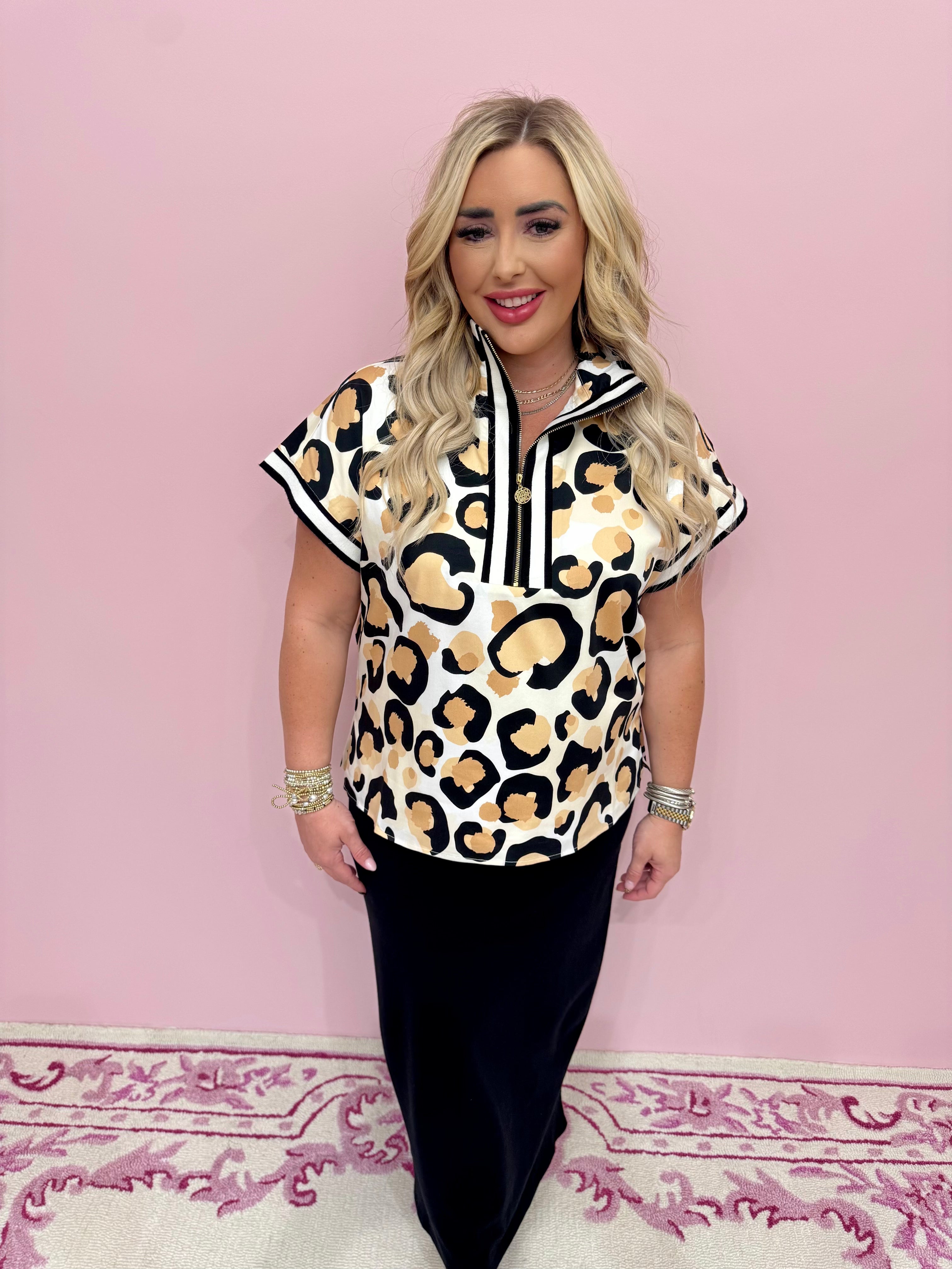 Poppy Pullover- Classic Spot Cheetah