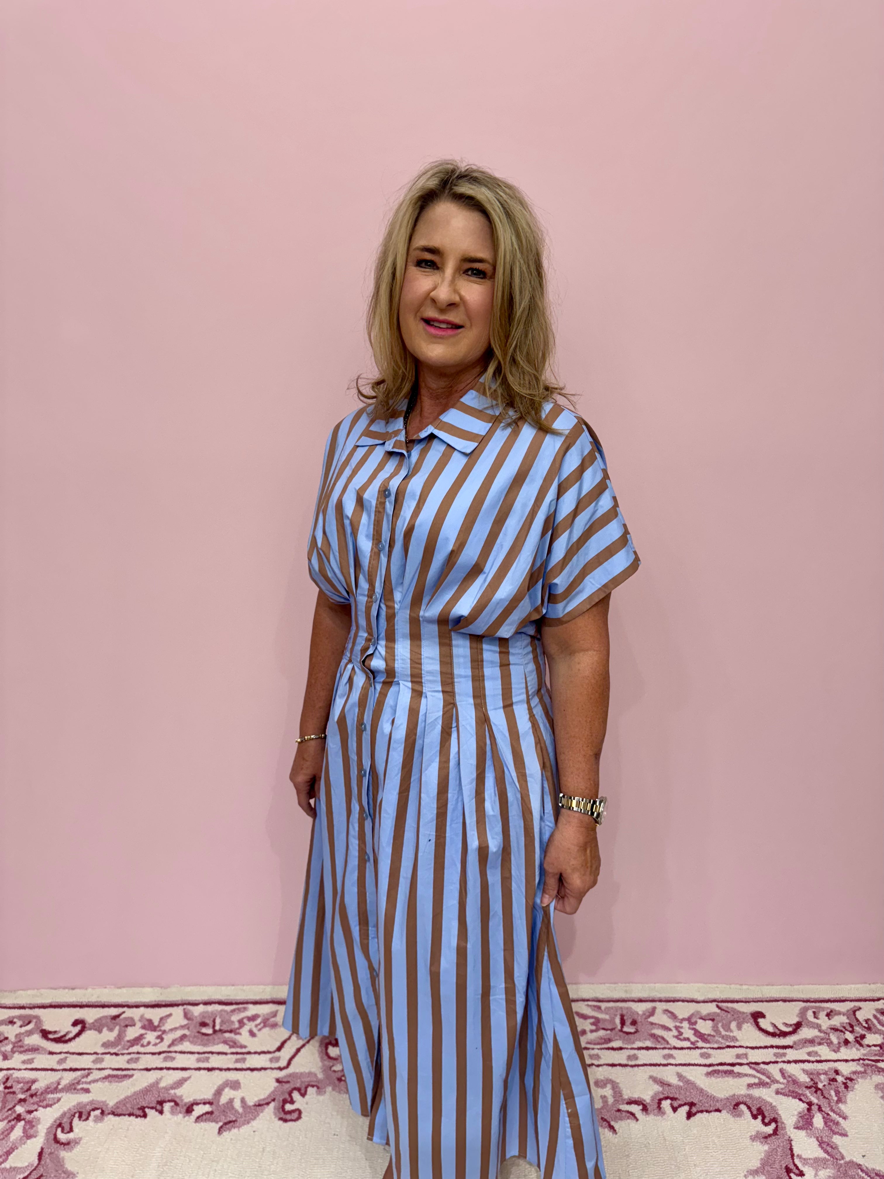 Marcy Striped Maxi Dress