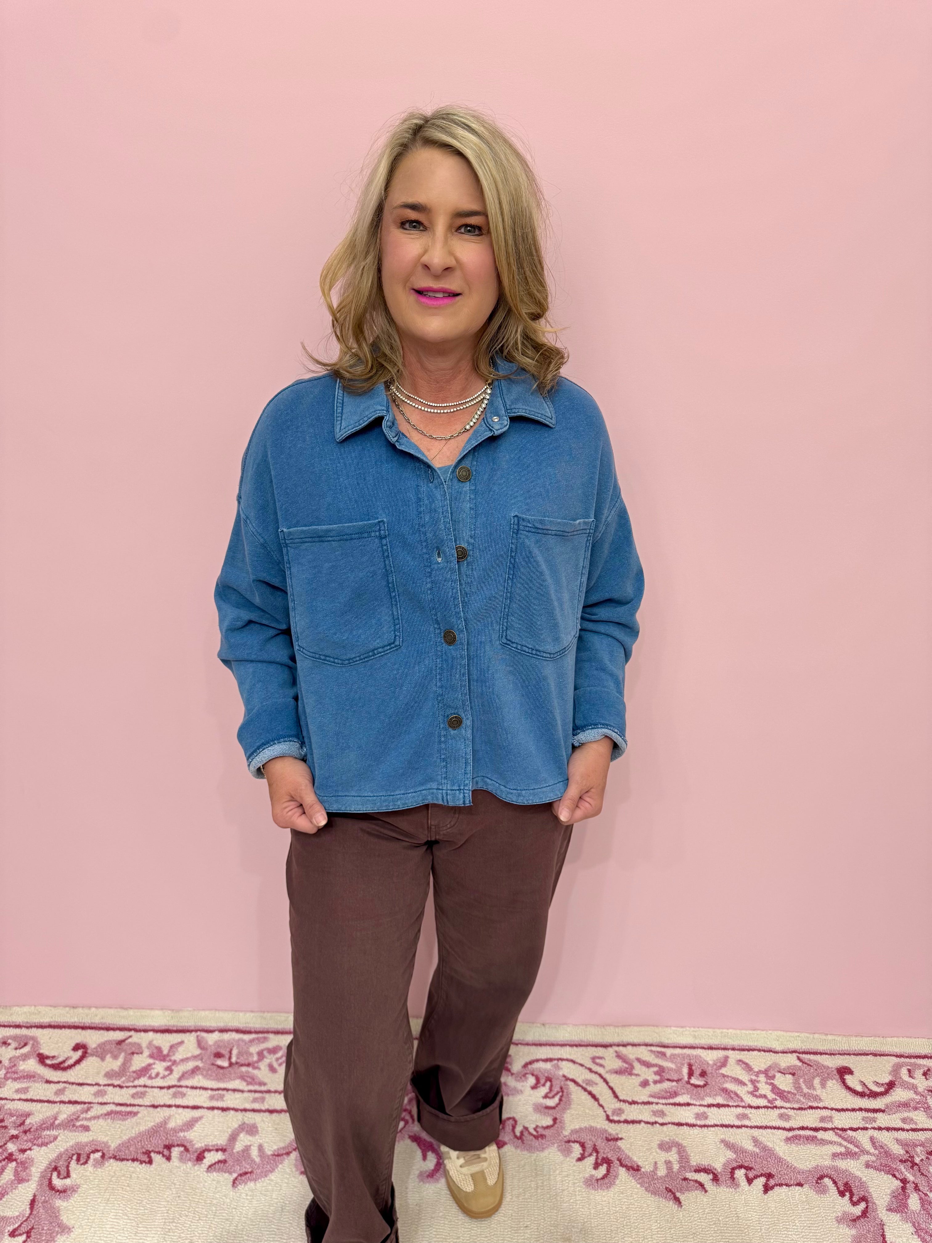 All Day Cropped Knit Jacket