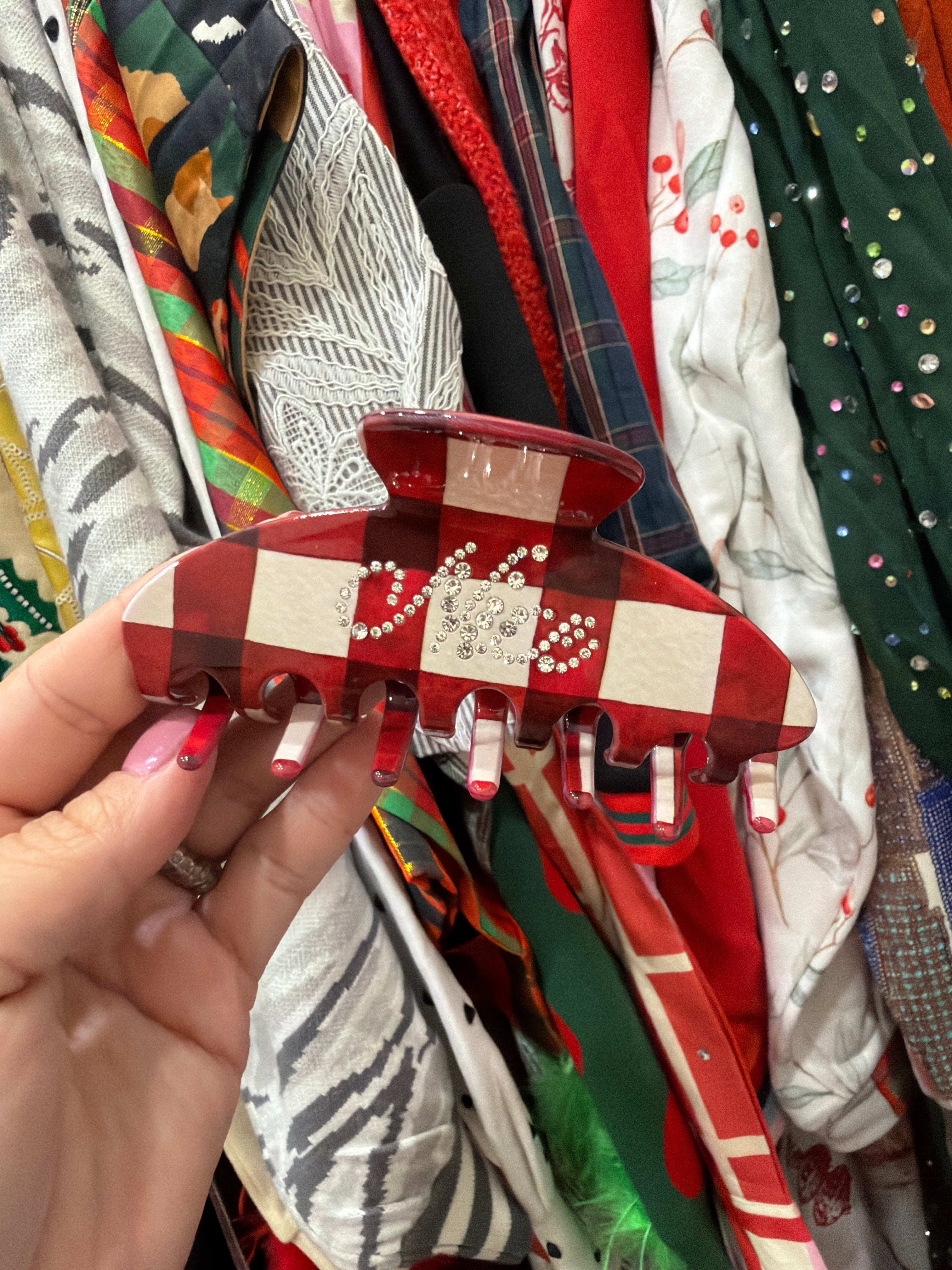 Christmas Claw Clips