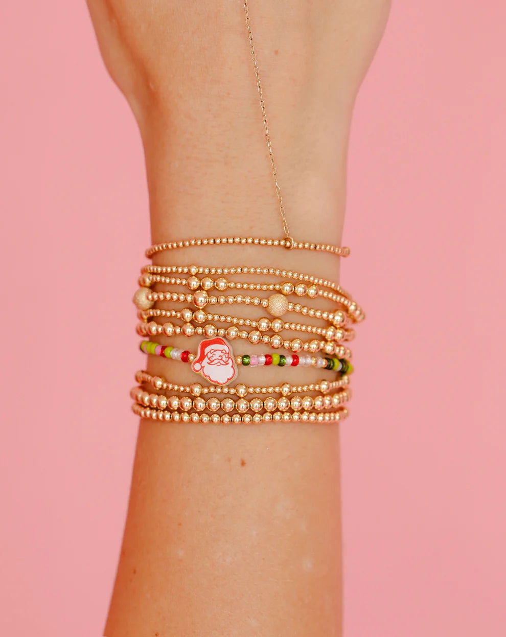Santa Claus Sprinkle Bracelet - Beaded Blondes