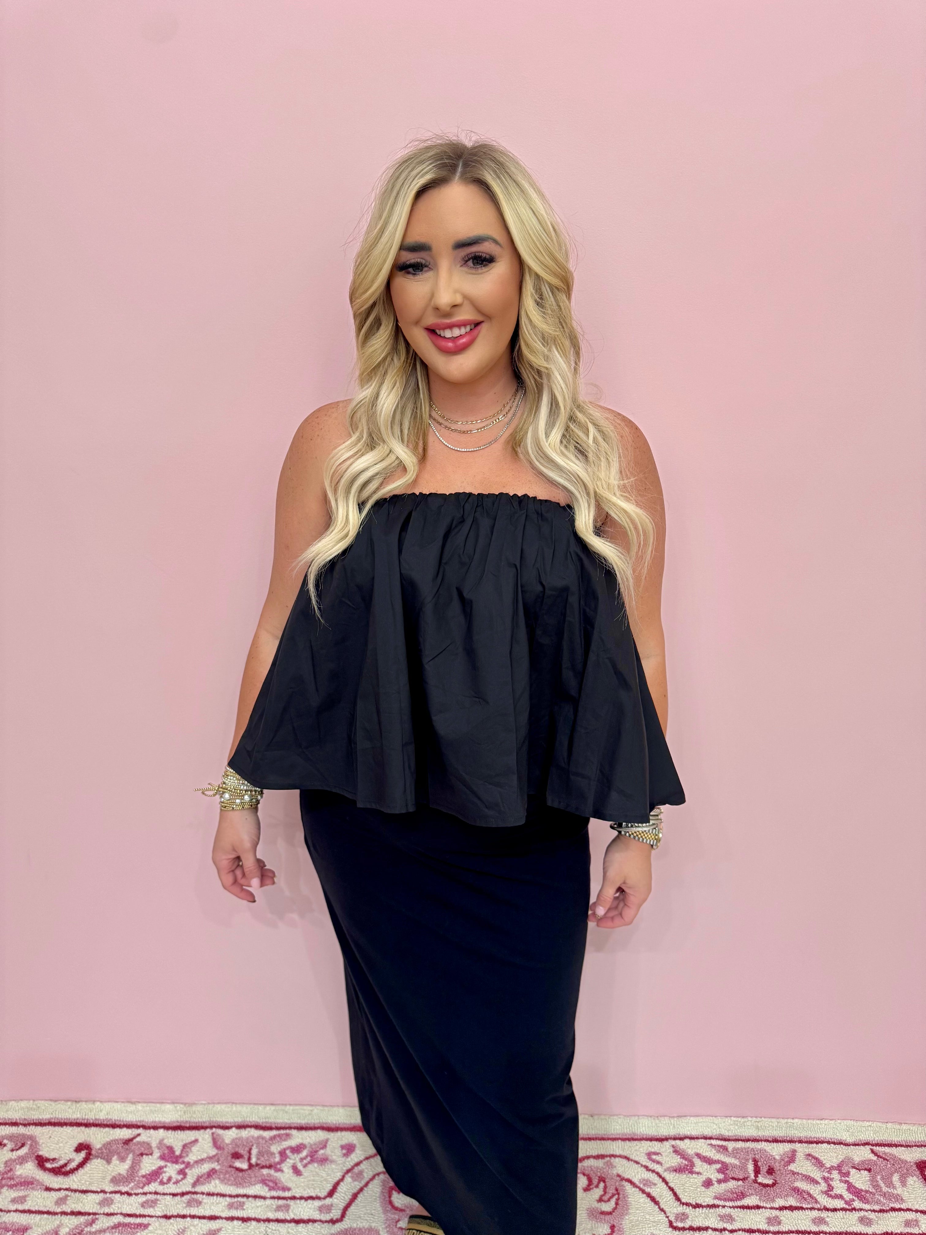 Kaeley Poplin Tube Top