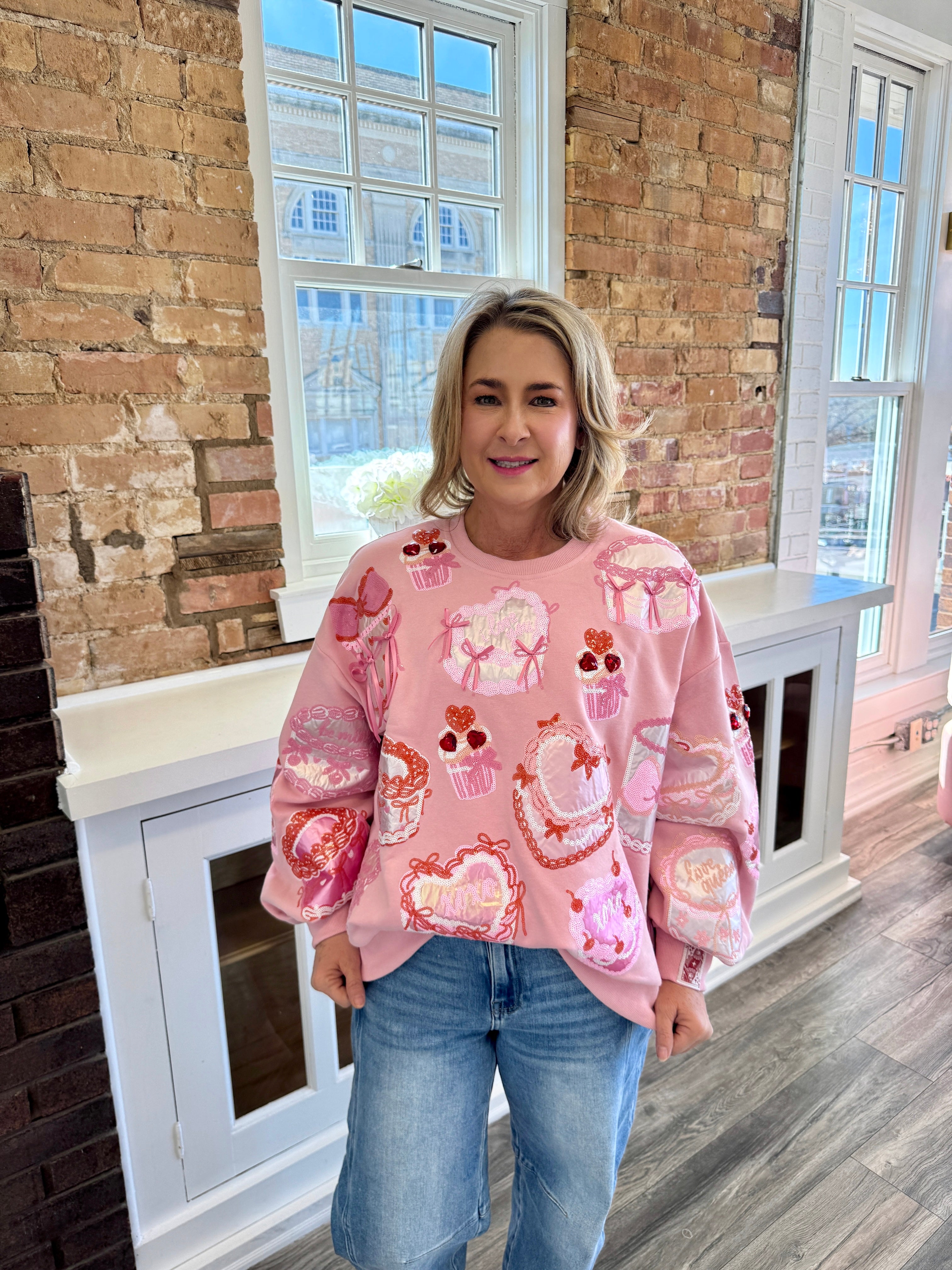 Pink Cakes & Pastries Sweatshirt