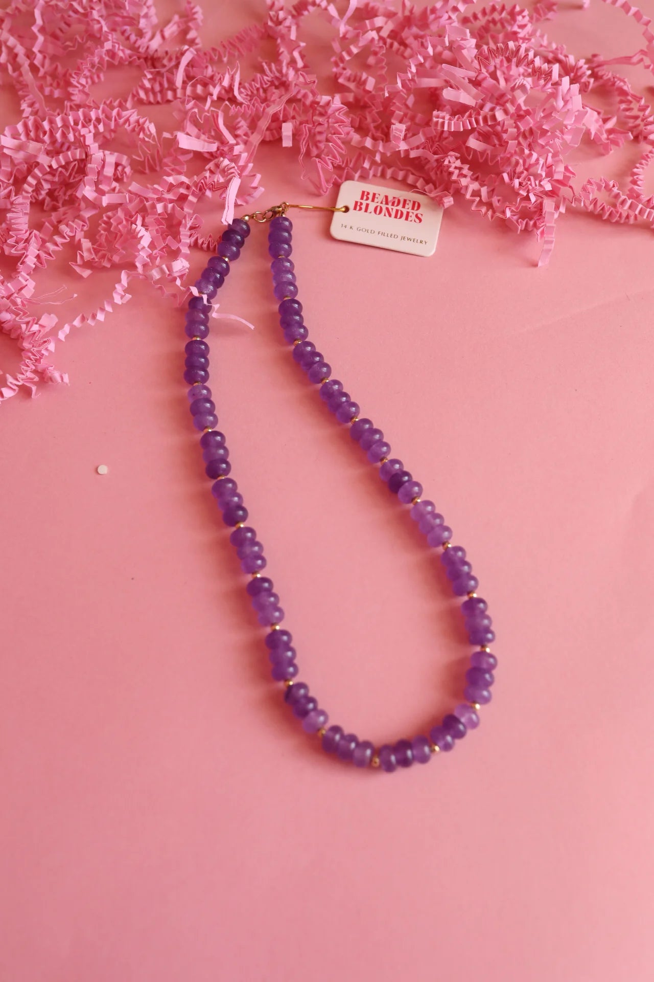 Purple Gemstone Necklace