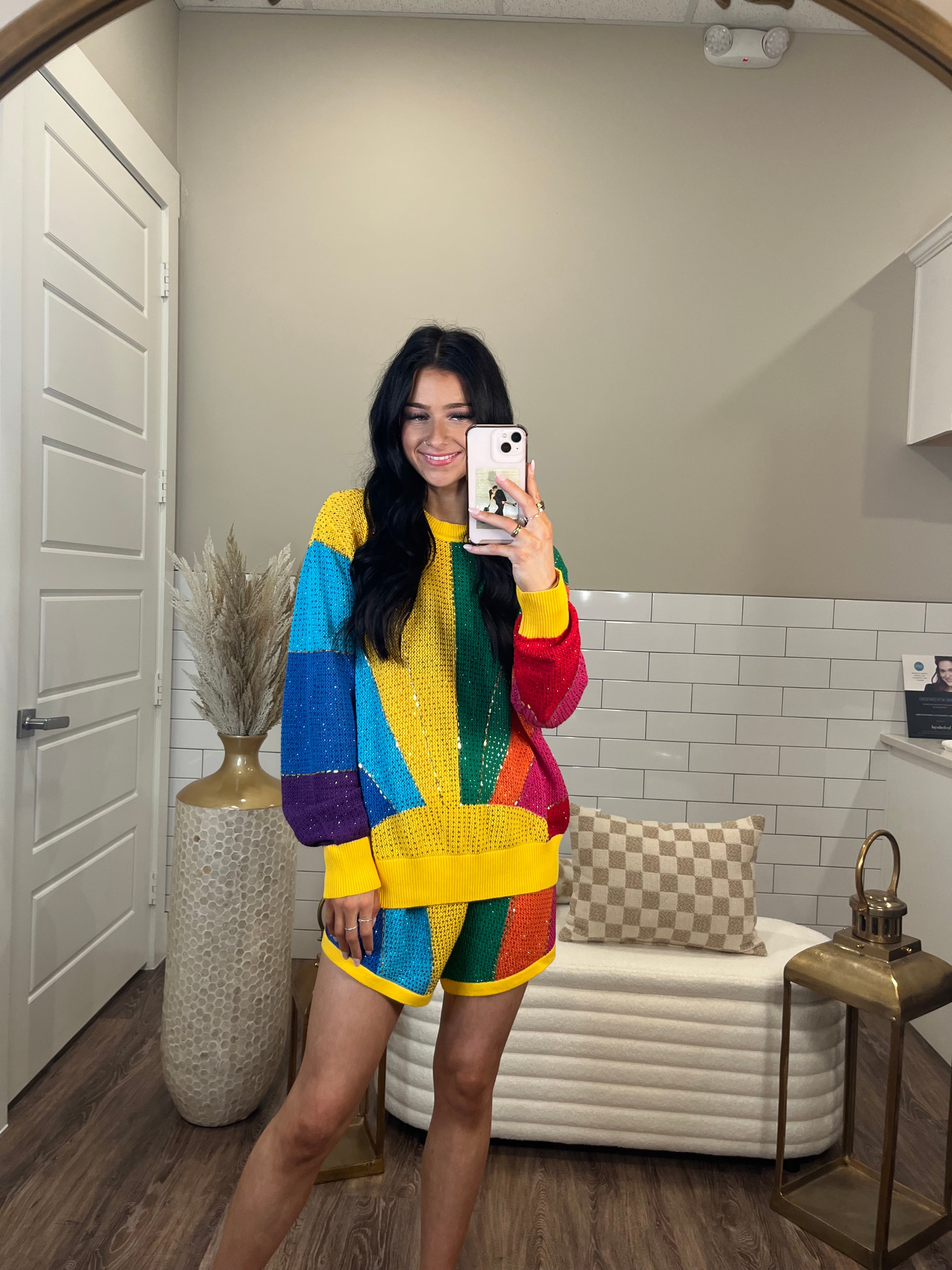 Rainbow Sunshine Sweater