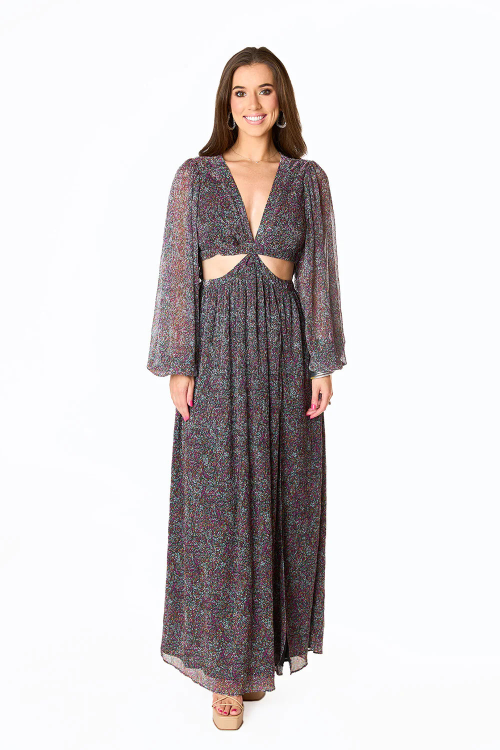 Yvonne Long Sleeve Maxi Dress Ozark