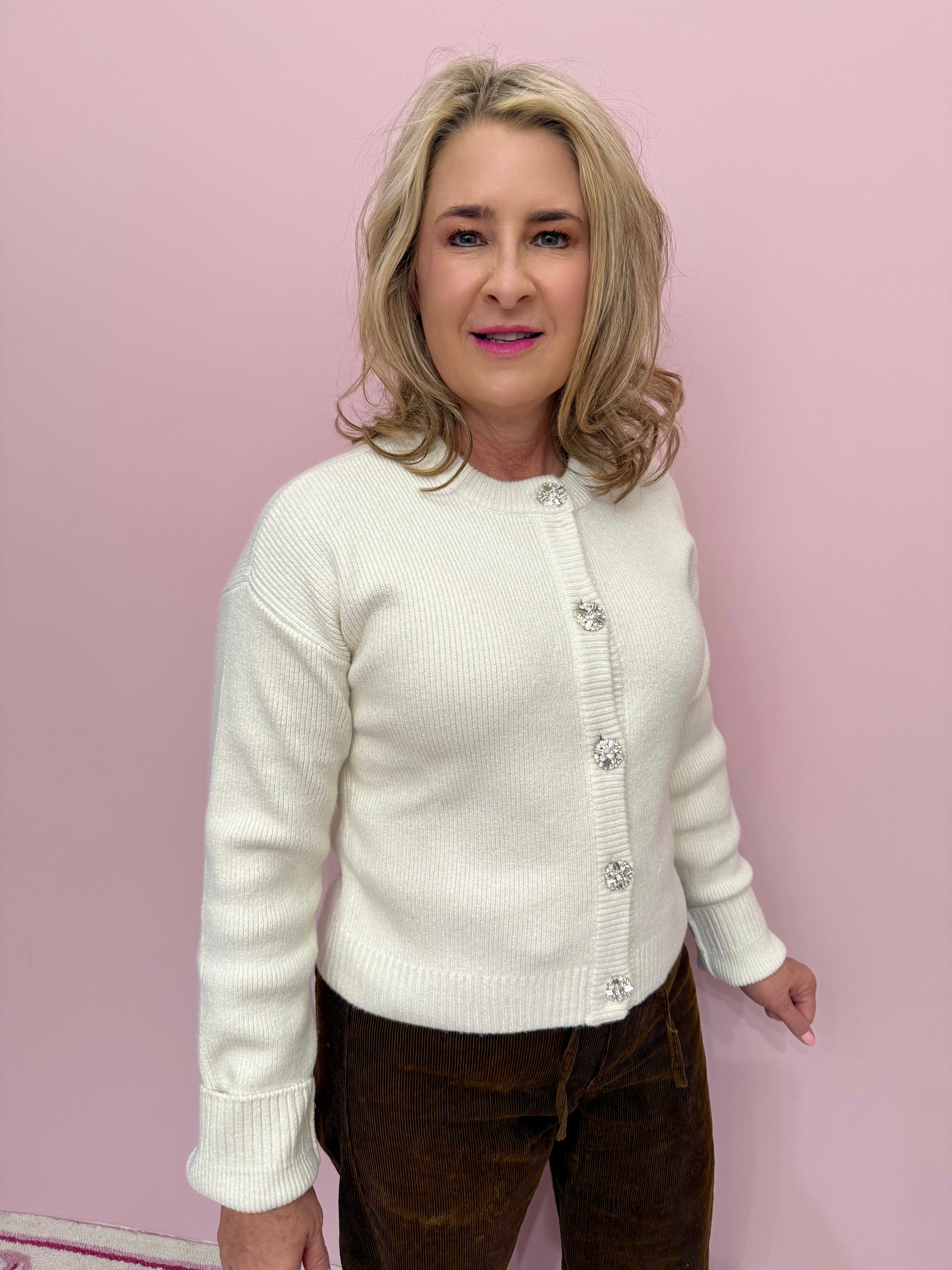 Maggie Cardigan Marzipan Knit