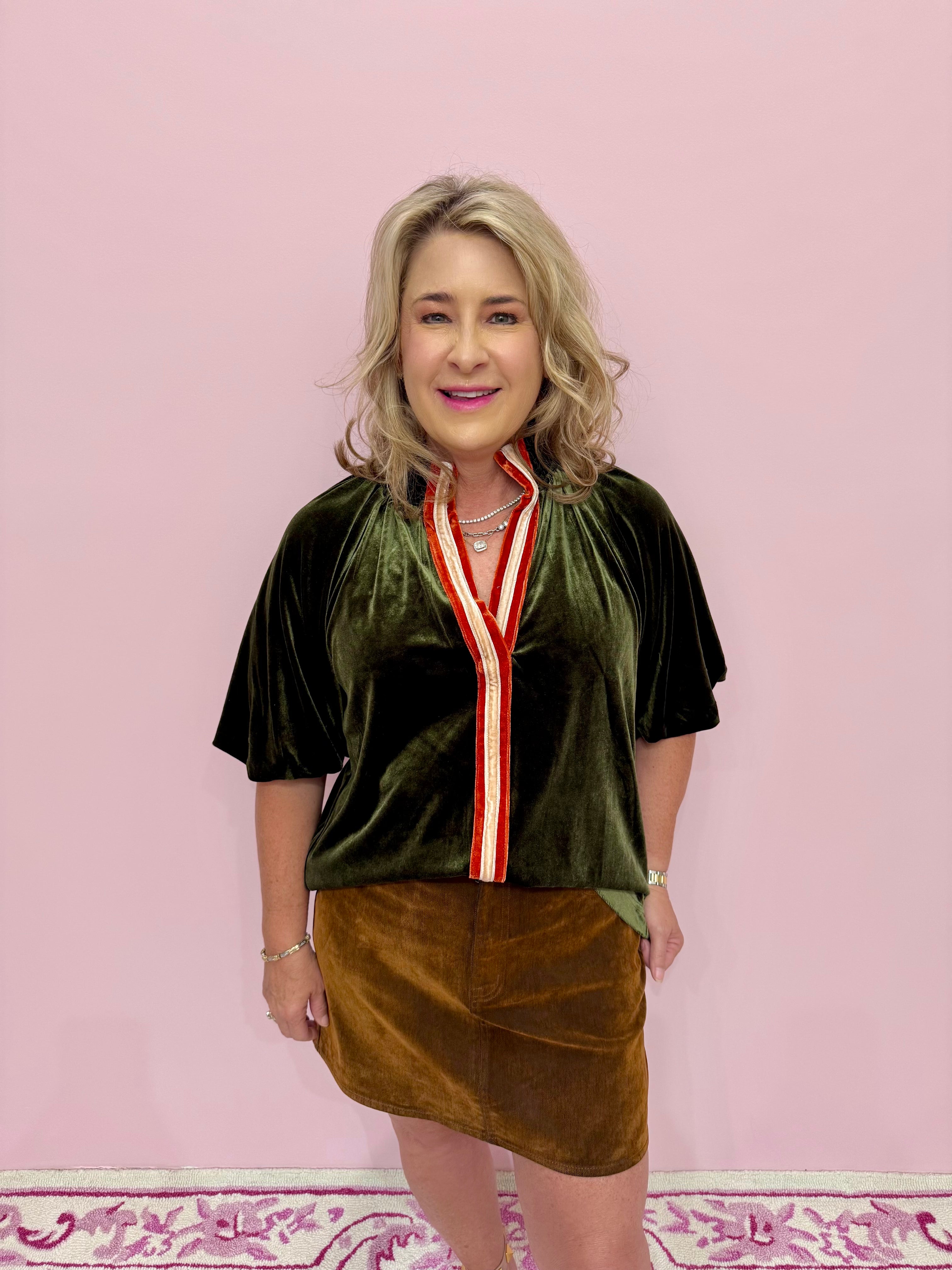 Stash High Rise Mini Skirt In Cognac