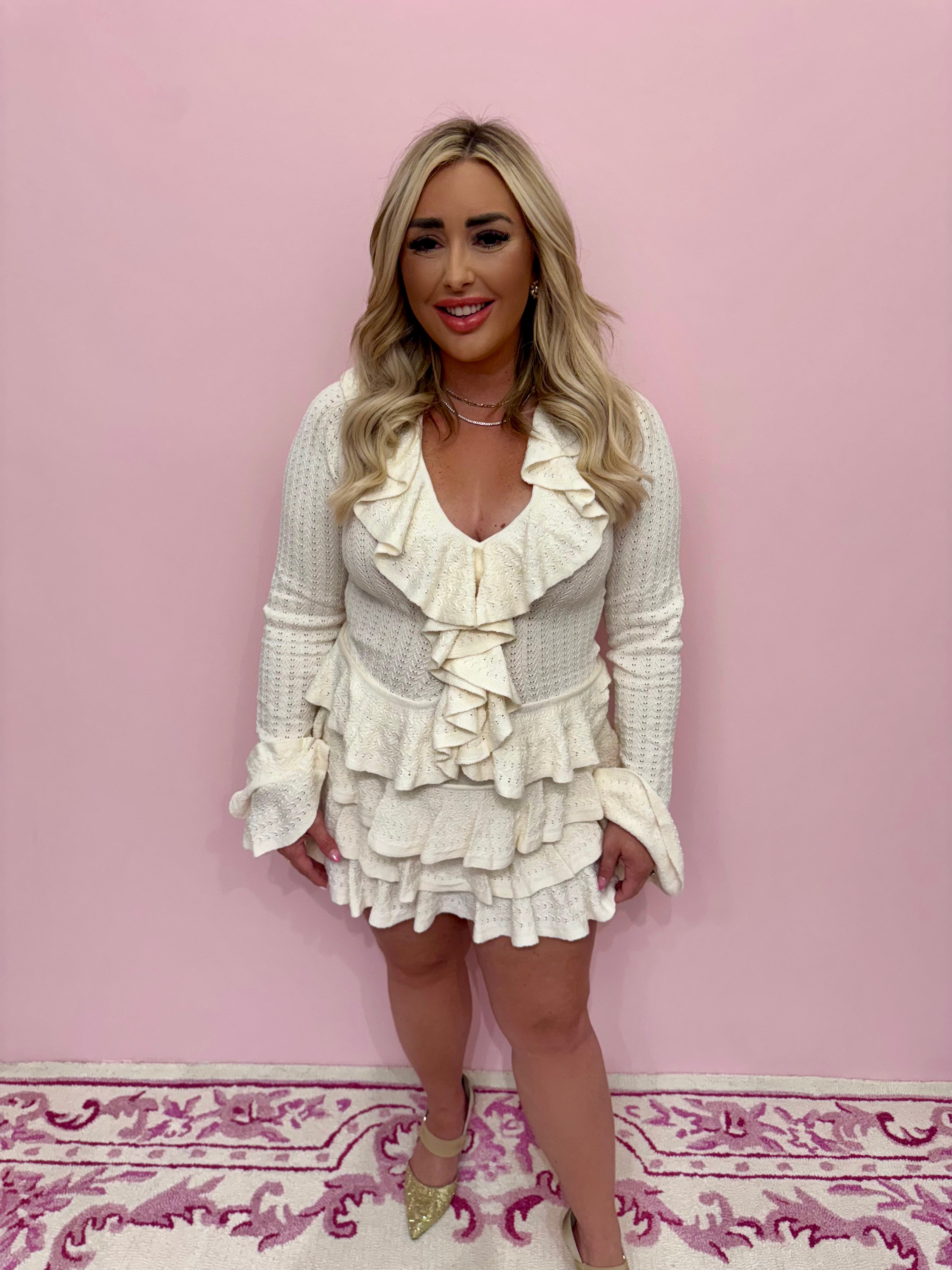 Marley Top Cream Pointelle Knit - Show Me Your Mumu