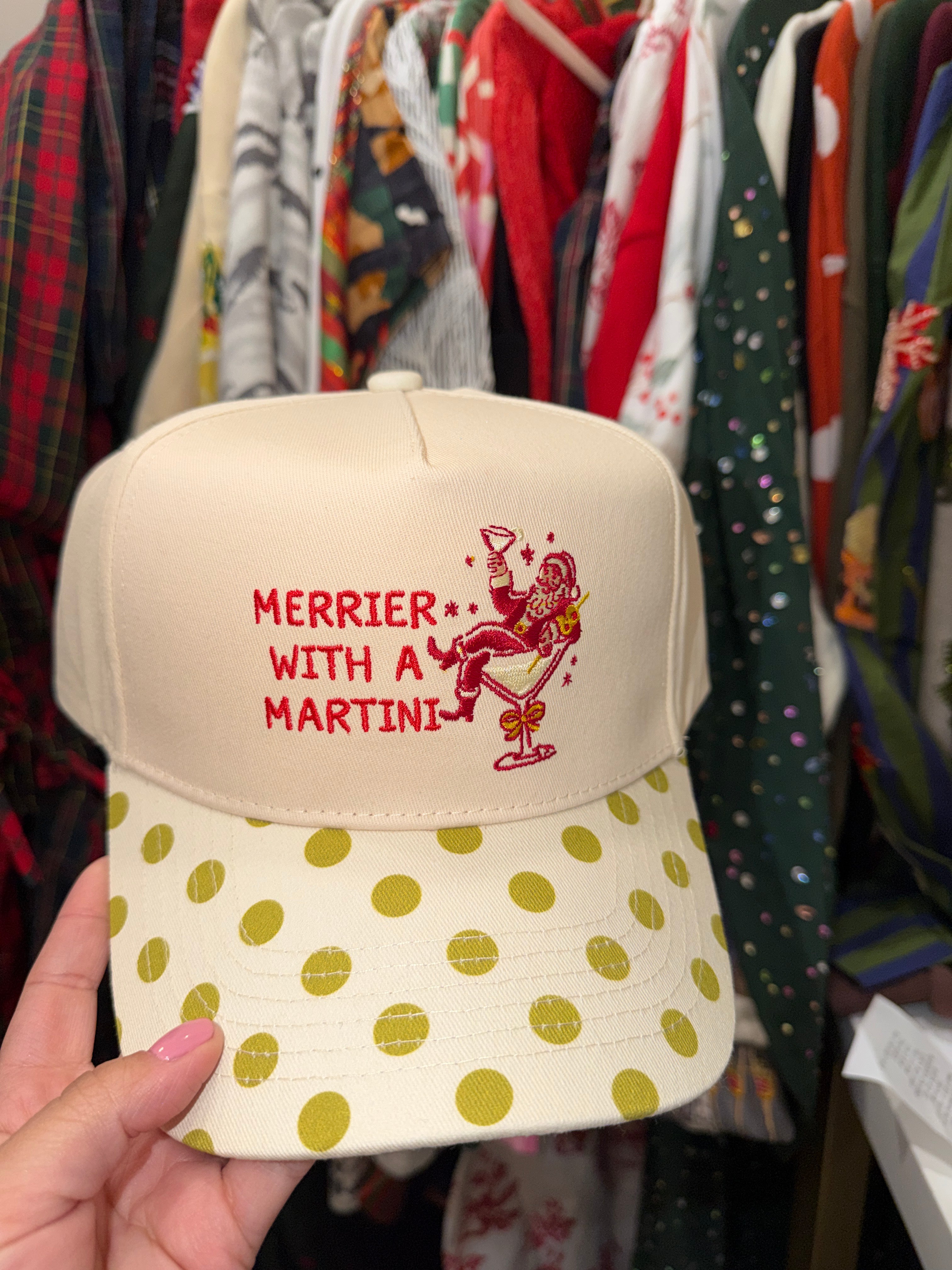 Merrier With A Martini Trucker Hat