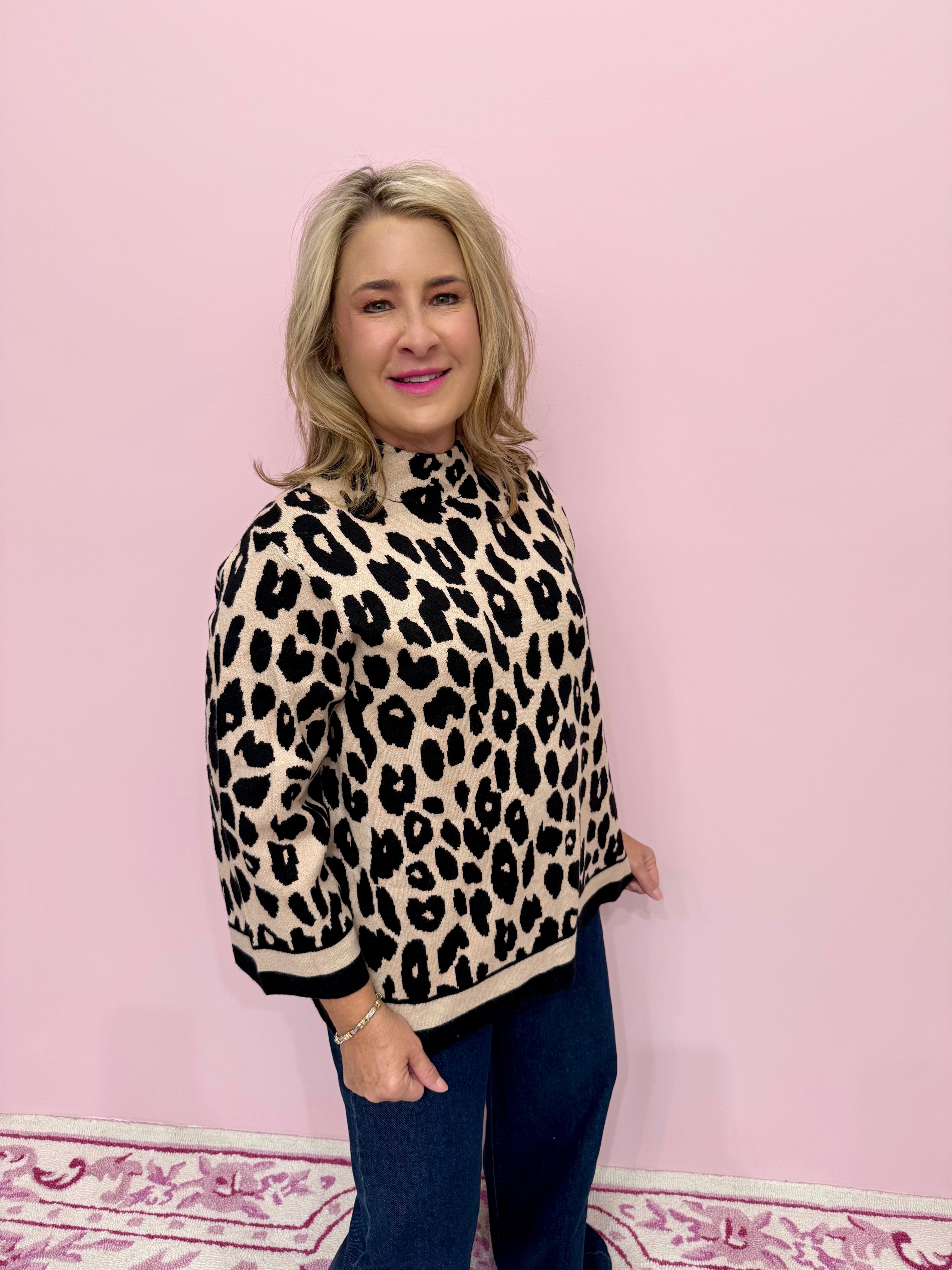 Nikki Leopard Sweater