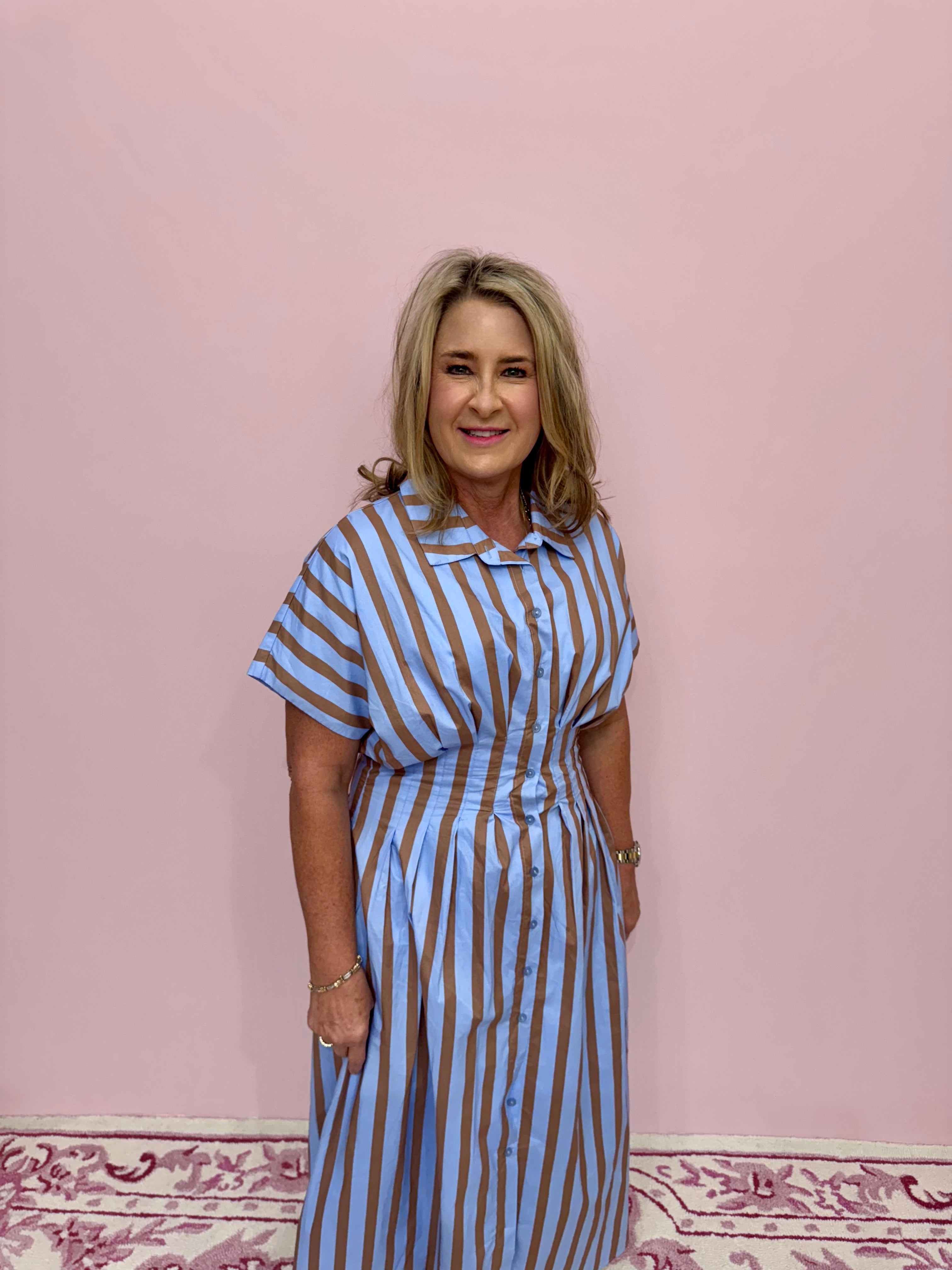 Marcy Striped Maxi Dress