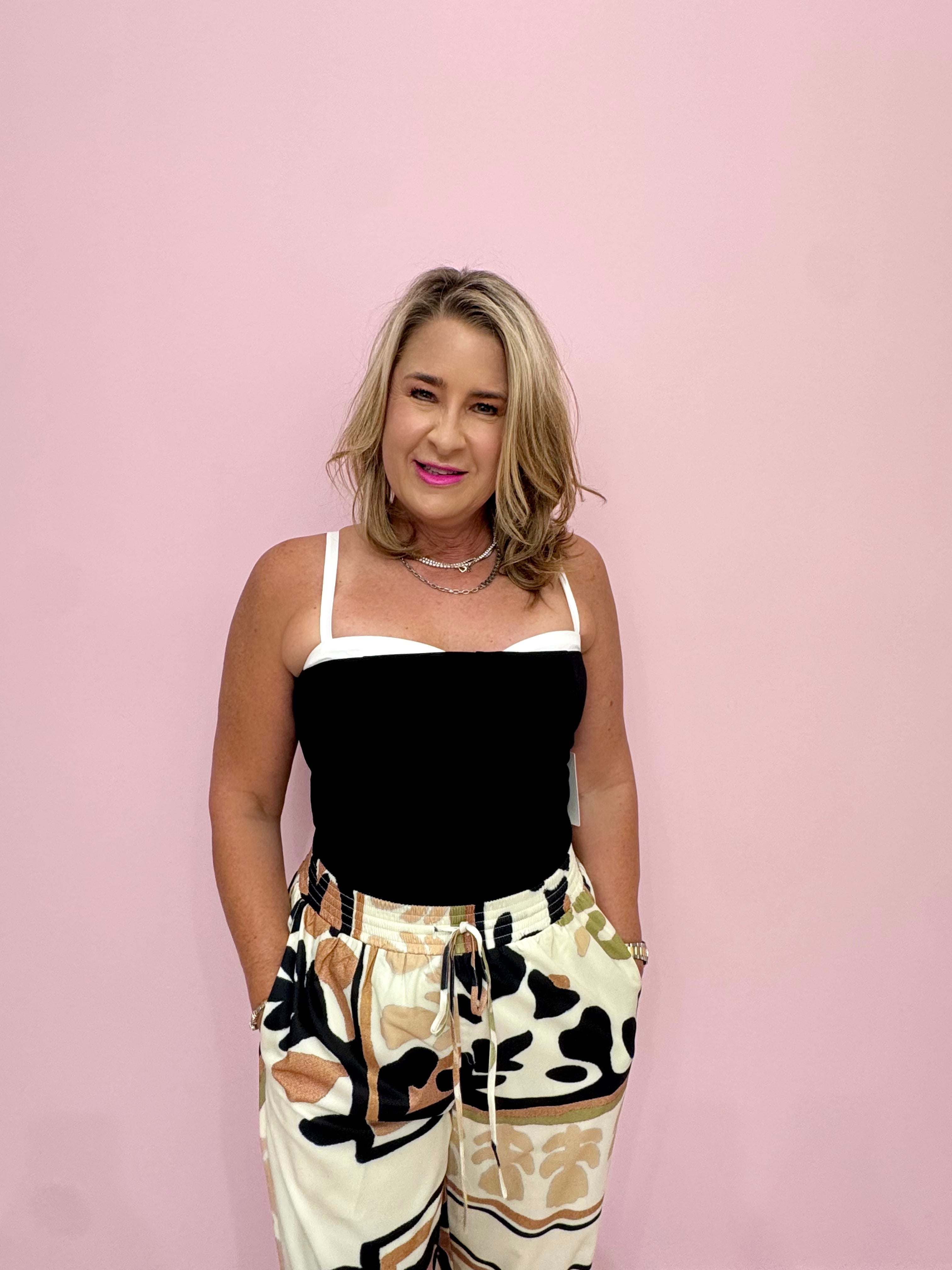 Printed Drawstring Pants