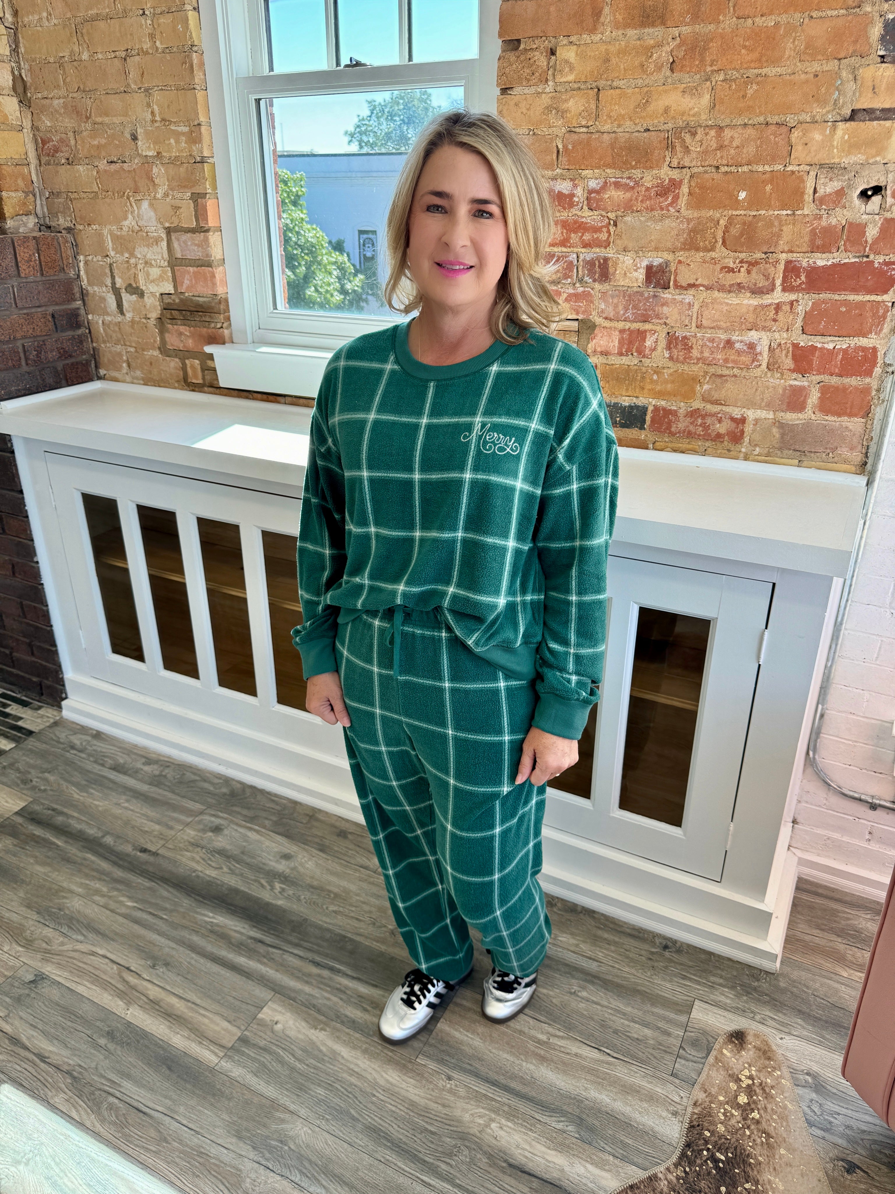 Plaid Jogger Noble Fir