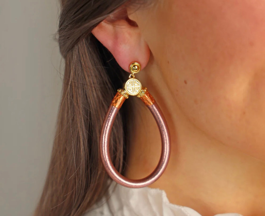 Rose Gold All Weather Earrings