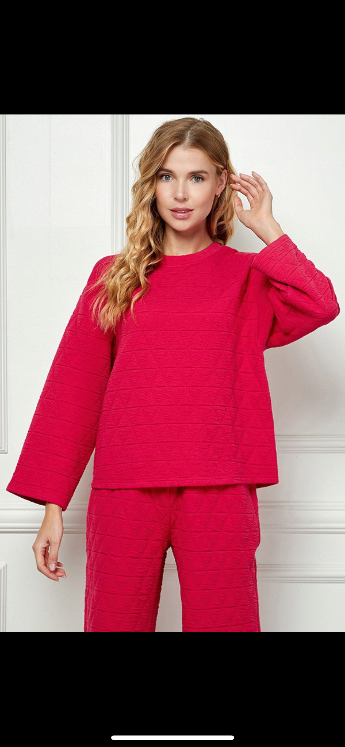 Kenneth Quilted Long Sleeve Top