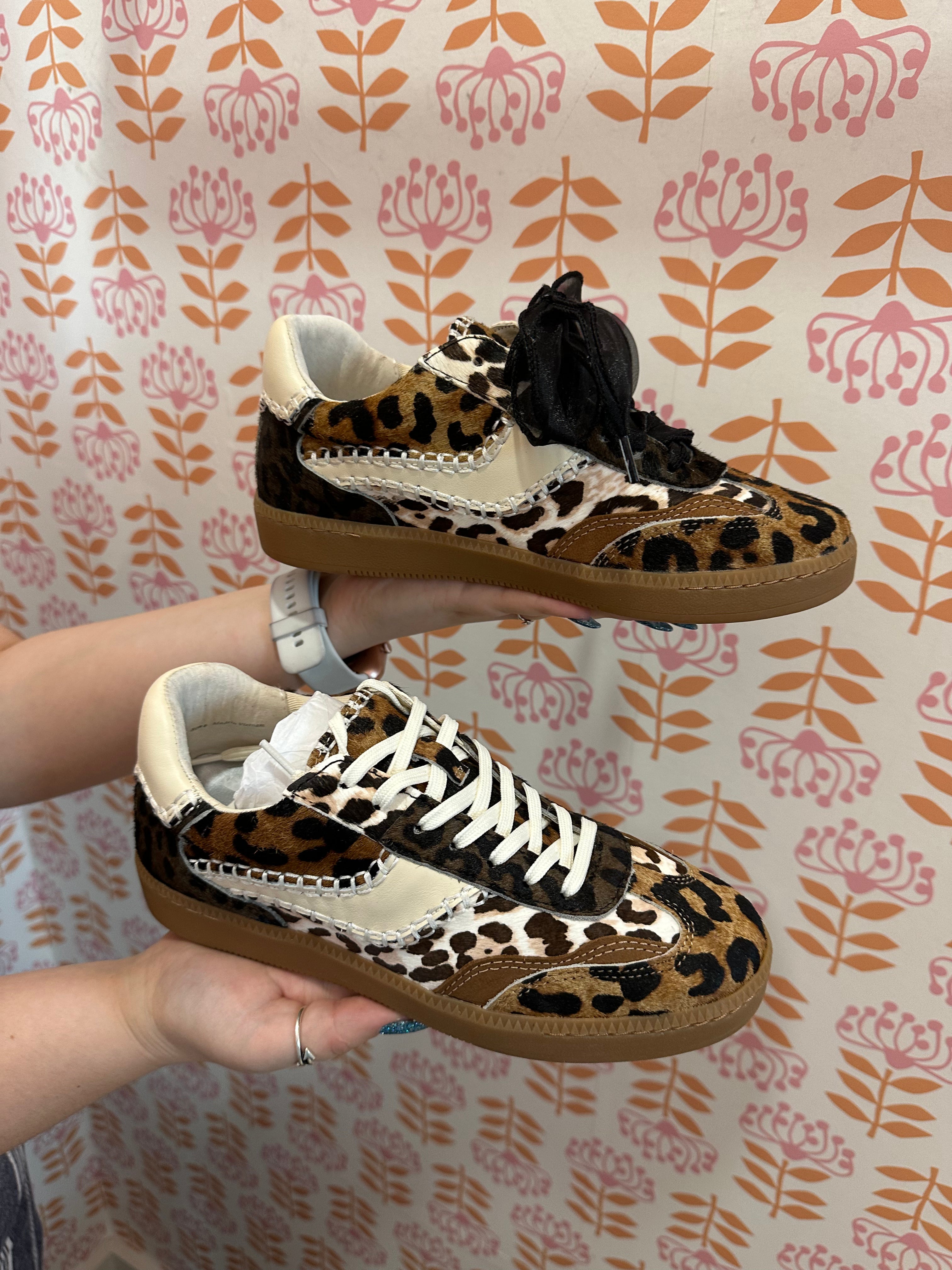 Leopard Calf Hair Sneaker