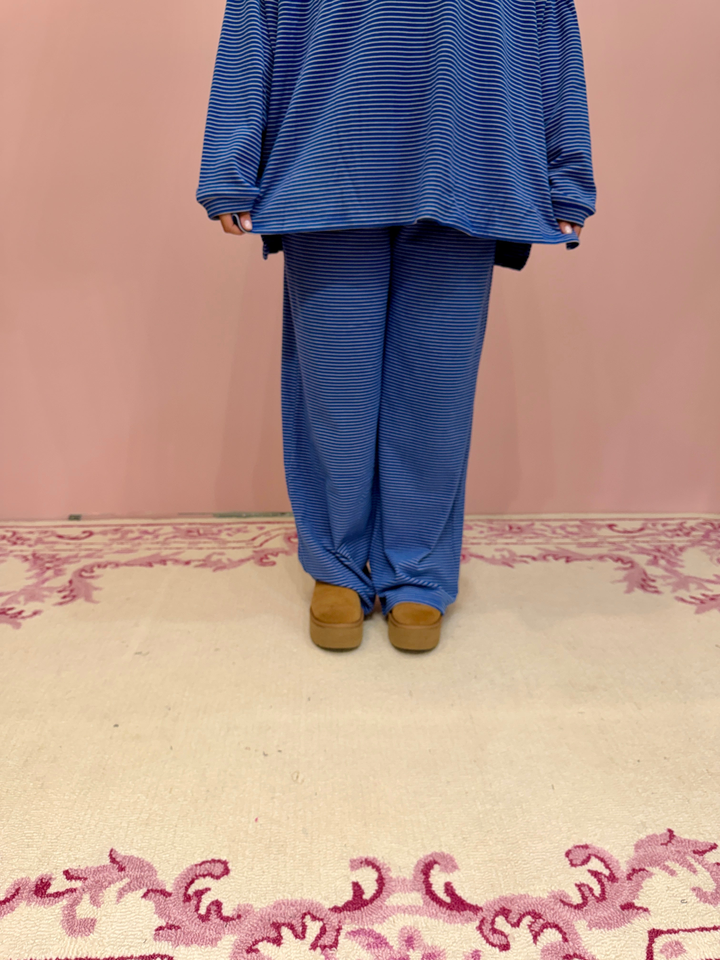 Striped Fleece Pants