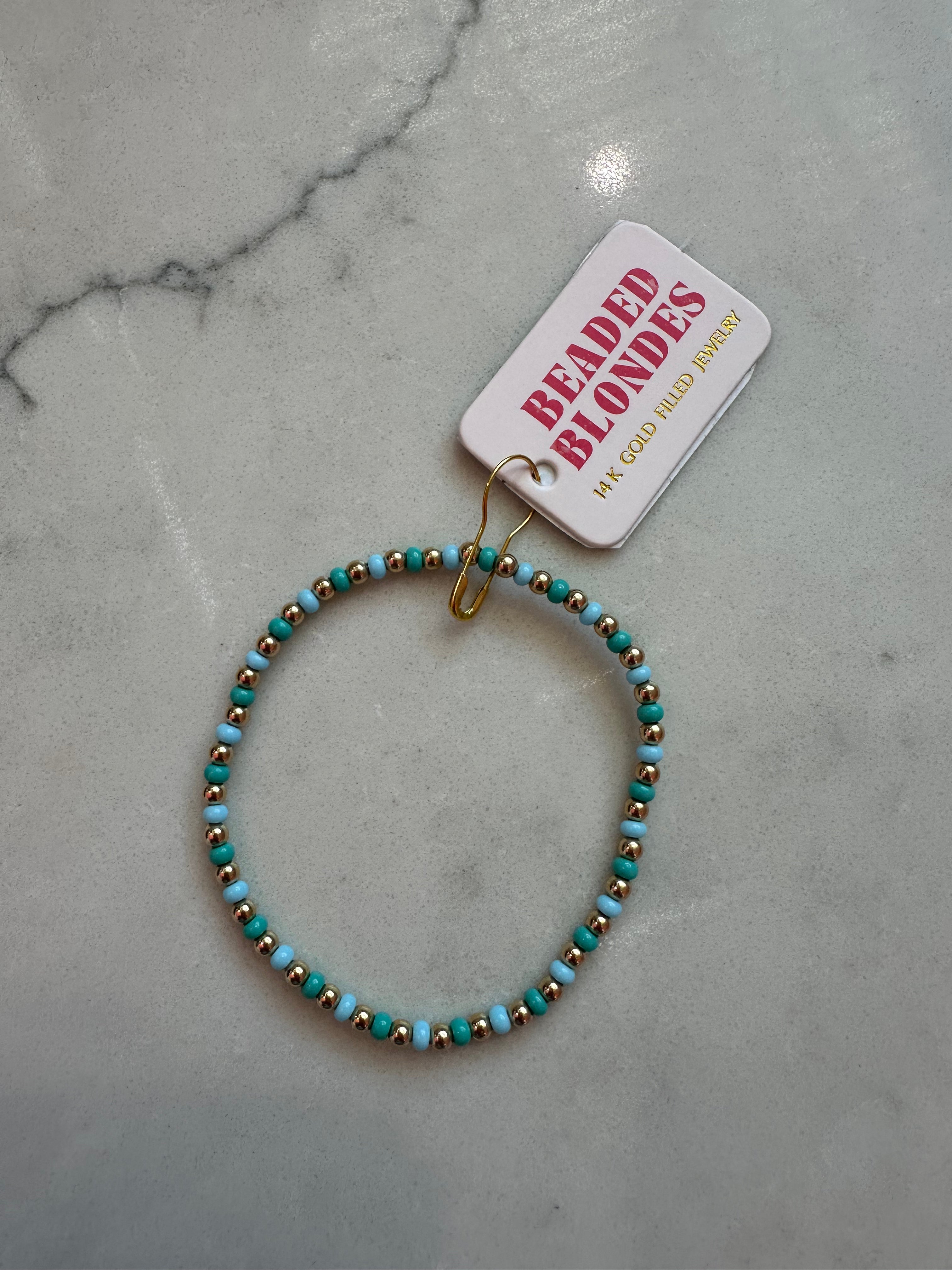 Demi Bracelet- Turquoise and Powder Blue
