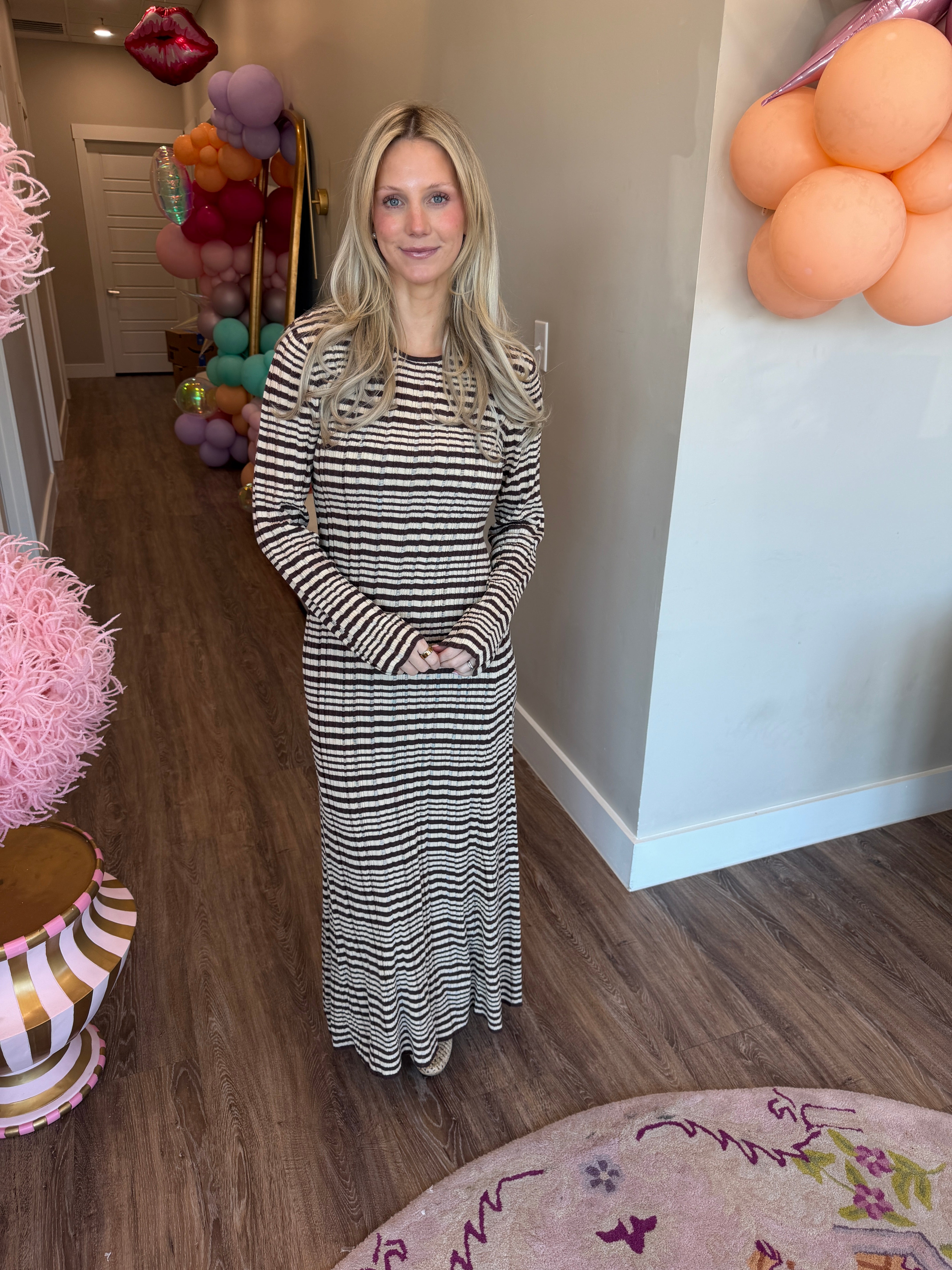 Rosetta Maxi Dress - Chocolate Cherry