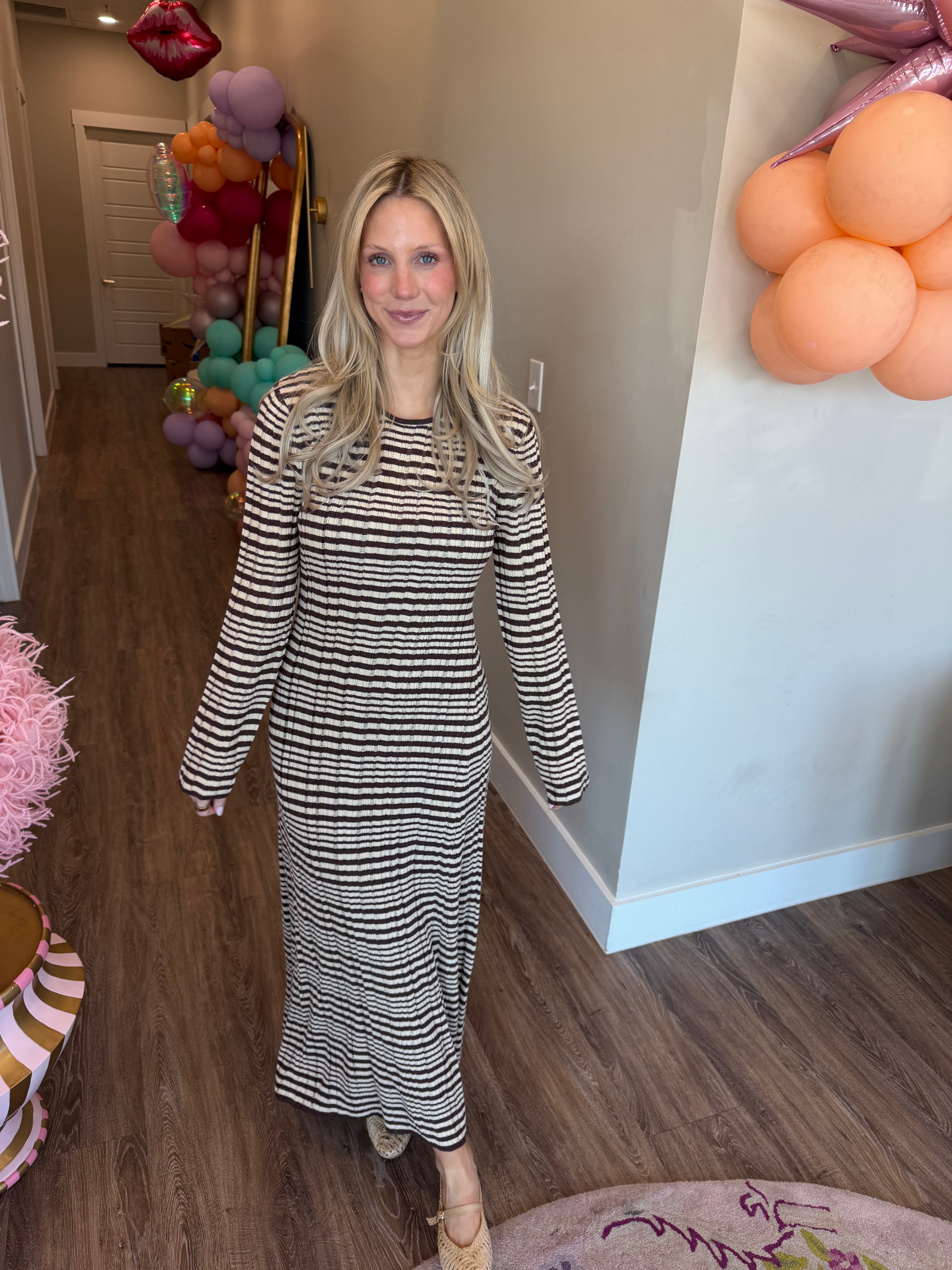 Rosetta Maxi Dress - Chocolate Cherry